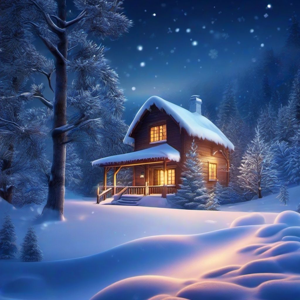 1024x1024 Winter Background Wallpaper