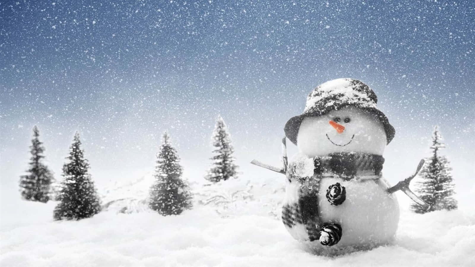 1601x900 Cozy Winter Wonderland Wallpaper