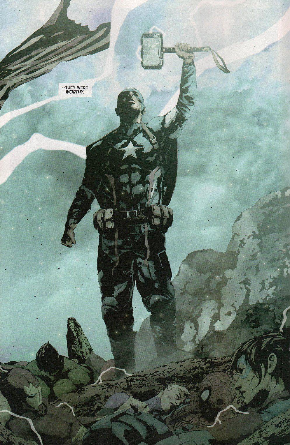 994x1528 Will Captain America Finally Lift Thor's Hammer in Avengers