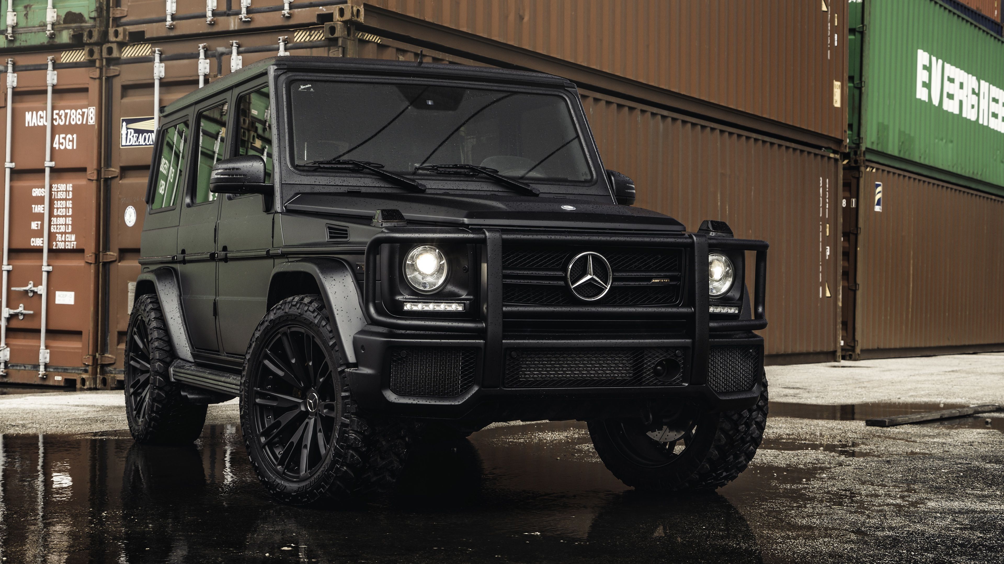 3840x2160 Mercedes Benz G Class G63 AMG Black