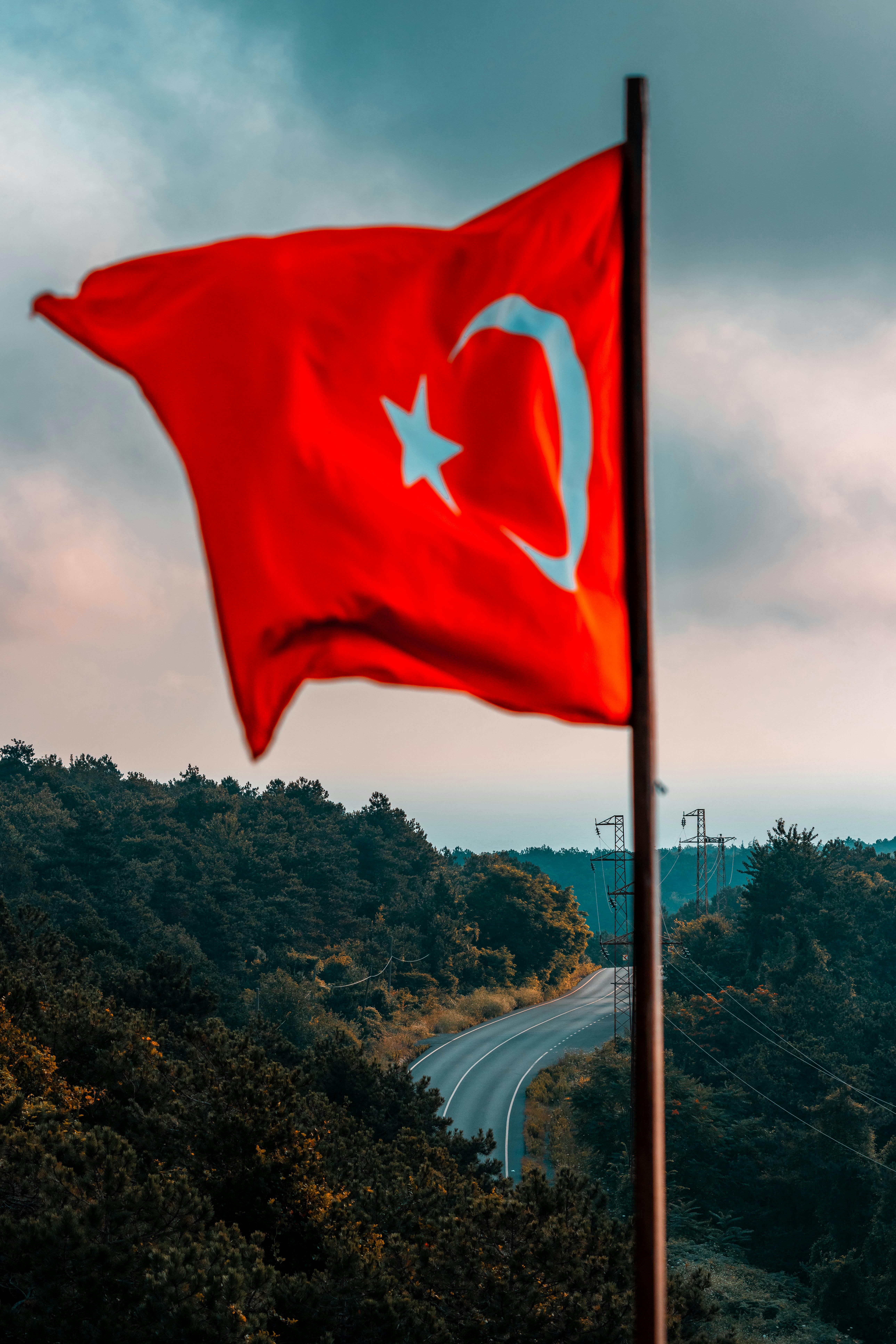 5155x7732 Waving Turkish Flag · Free