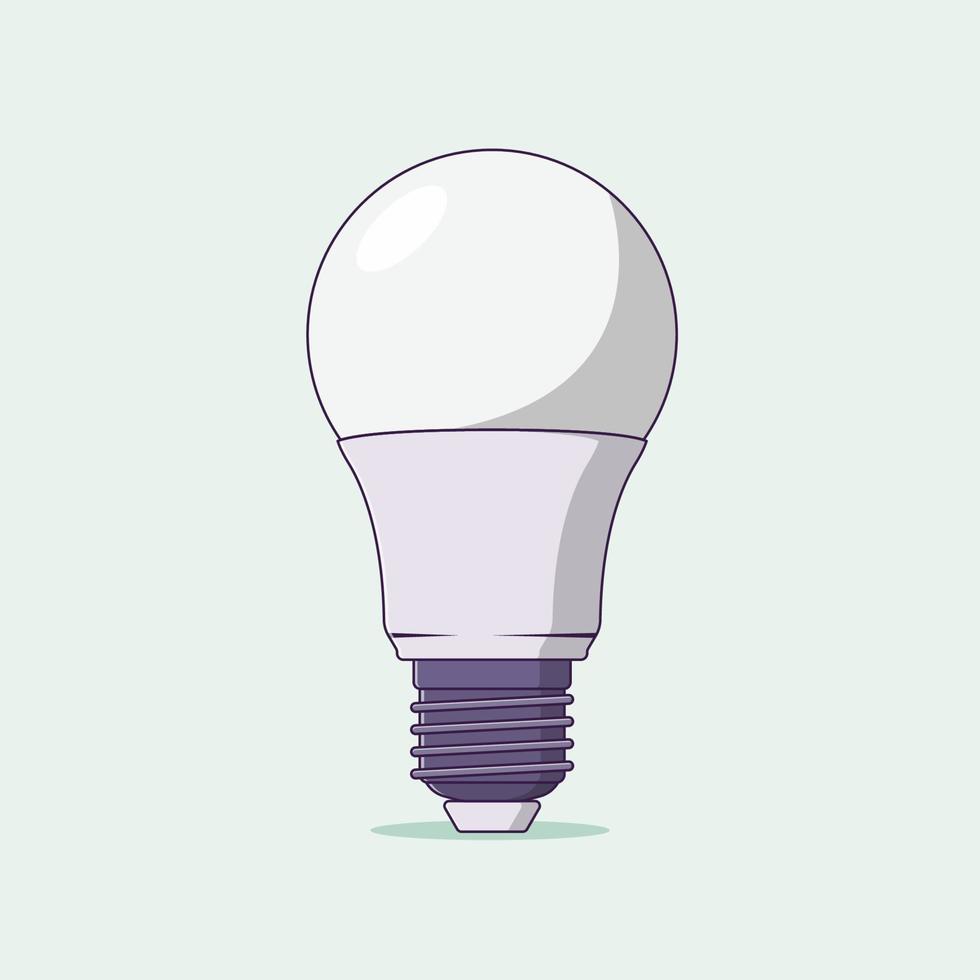 980x980 light bulb vector icon, cartoon