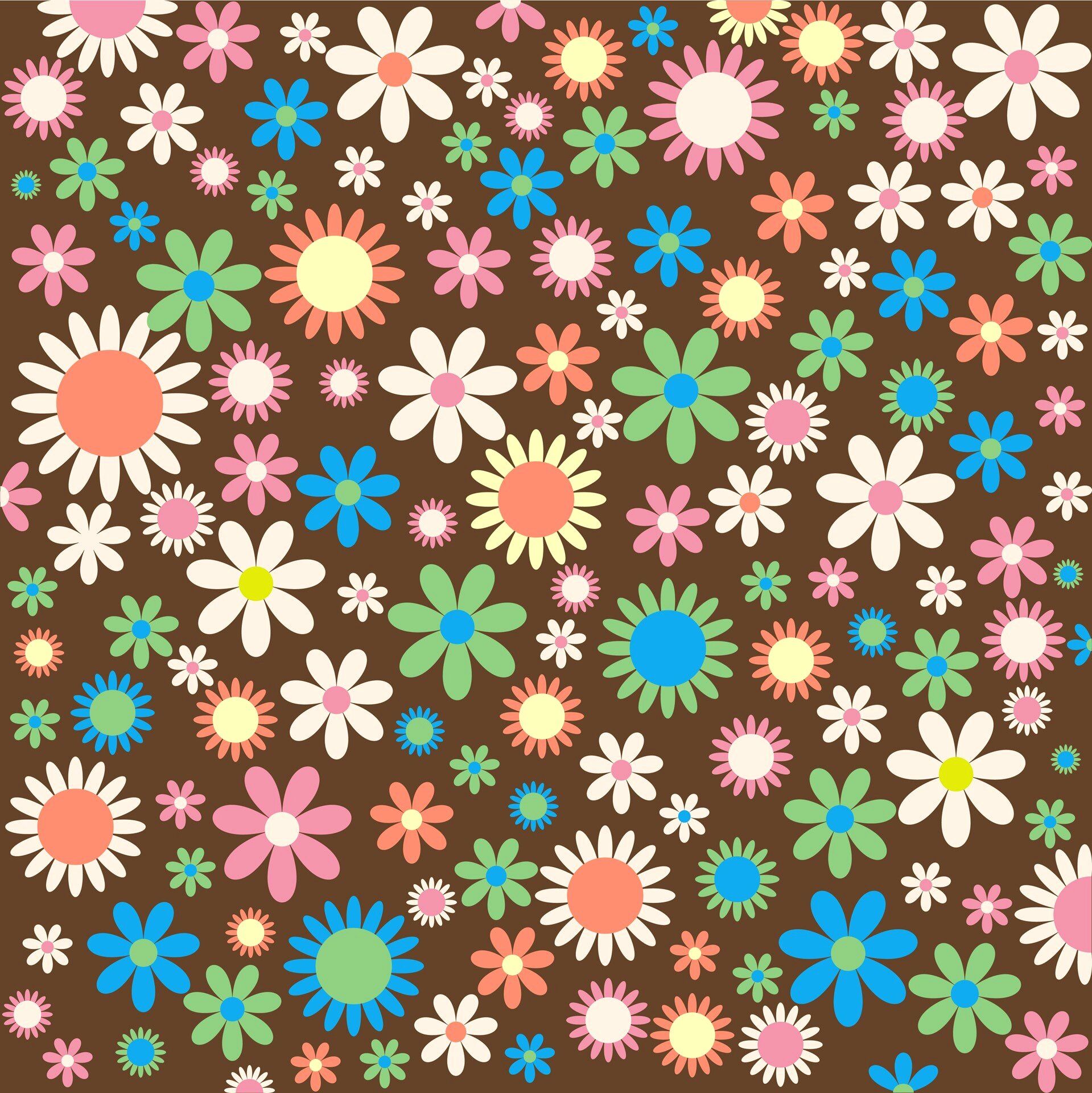 1919x1920 Retro funky wallpaper digitally