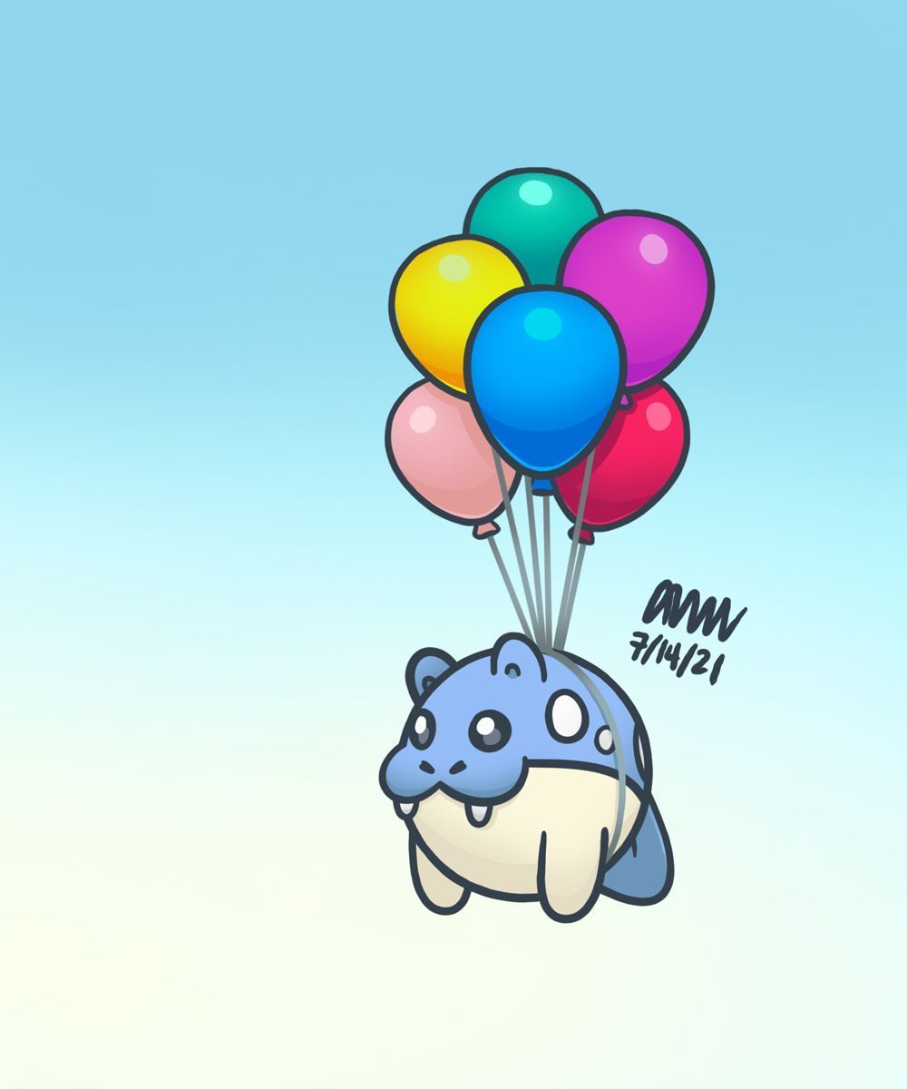 1000x1200 fly! #spheal #pokemon