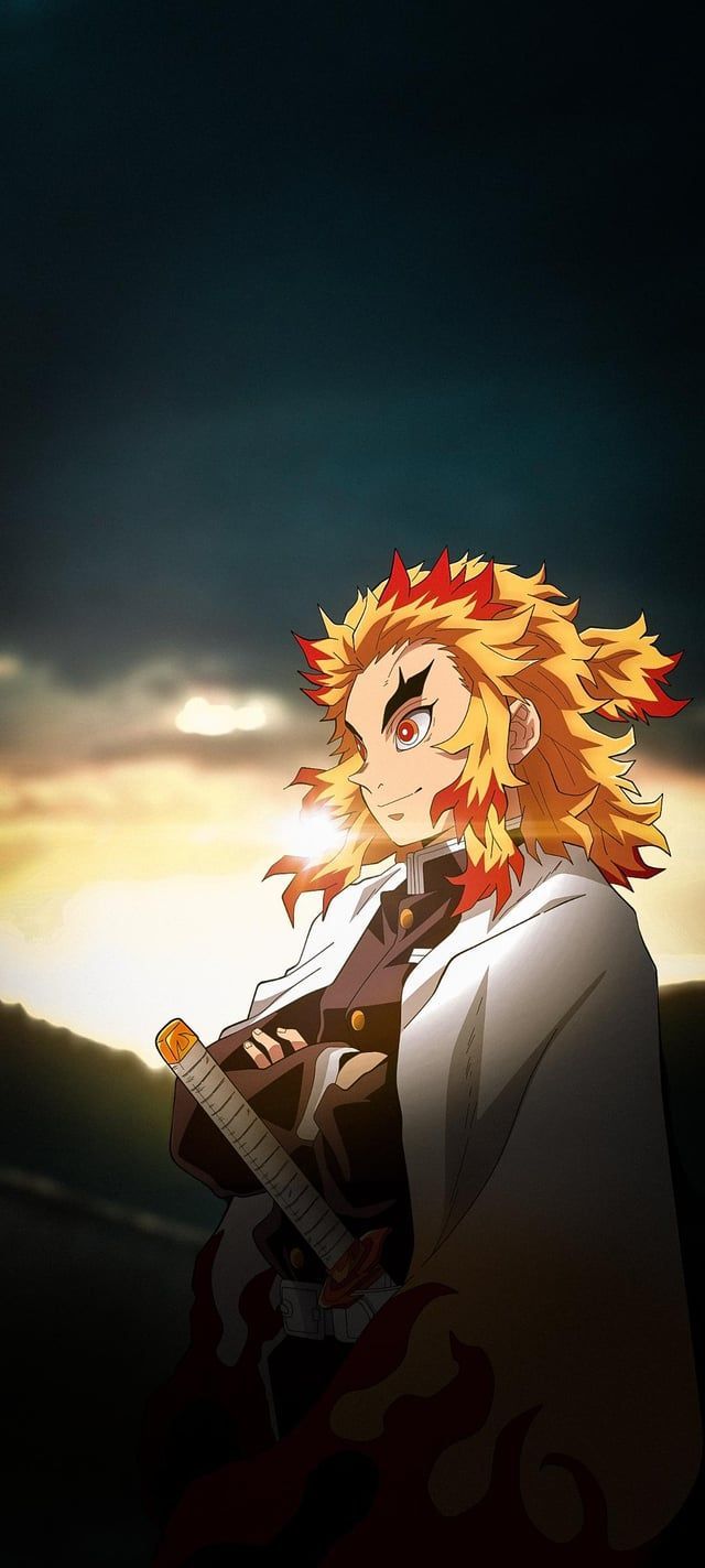 640x1423 Rengoku Wallpaper made by me : r
