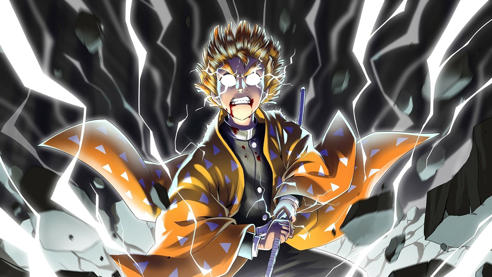 1920x1080 Zenitsu Agatsuma Cool Demon Slayer