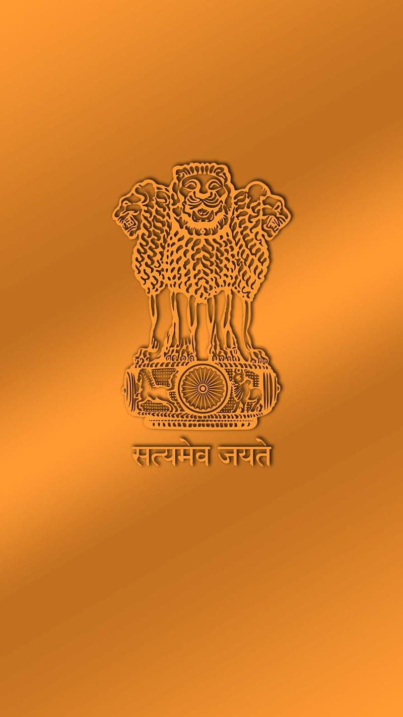 800x1422 Satyamev Jayate, india, national emblem, national symbol, republic day, republic day of india, HD phone wallpaper