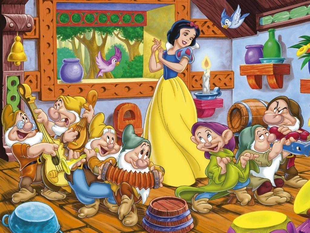 1024x768 Snow White And The Seven Dwarfs Wallpaper Snow White And T