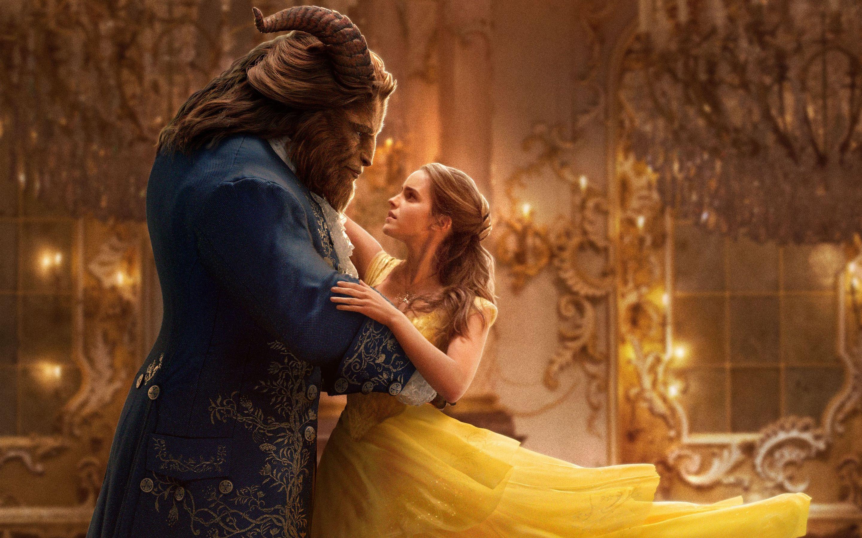 2880x1800 Beast Belle Emma Watson HD wallpaper