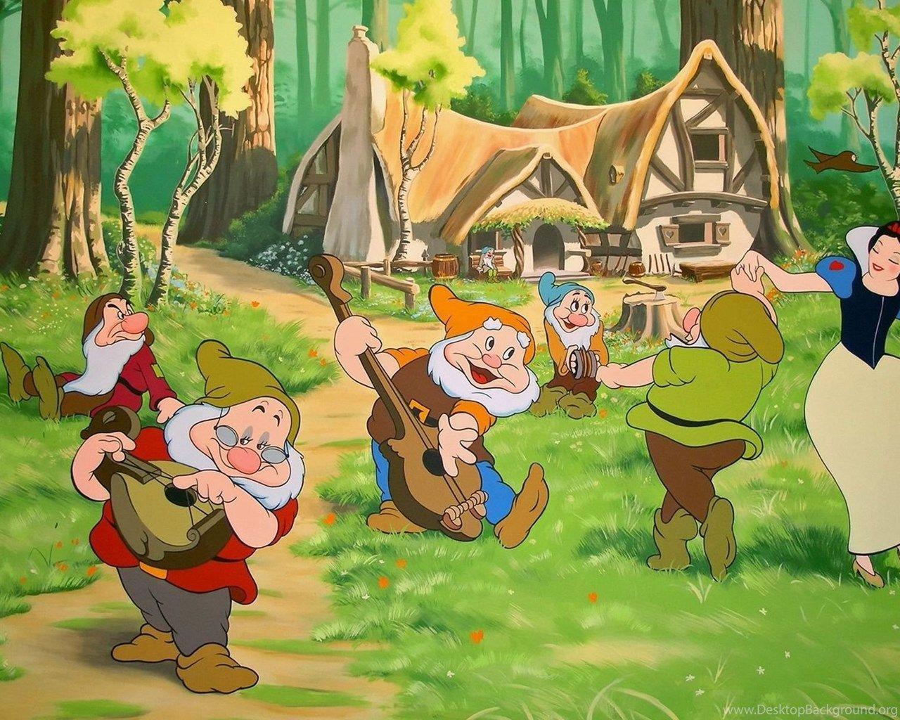 1280x1024 Snow White And The Seven Dwarfs Wallpaper Cartoon