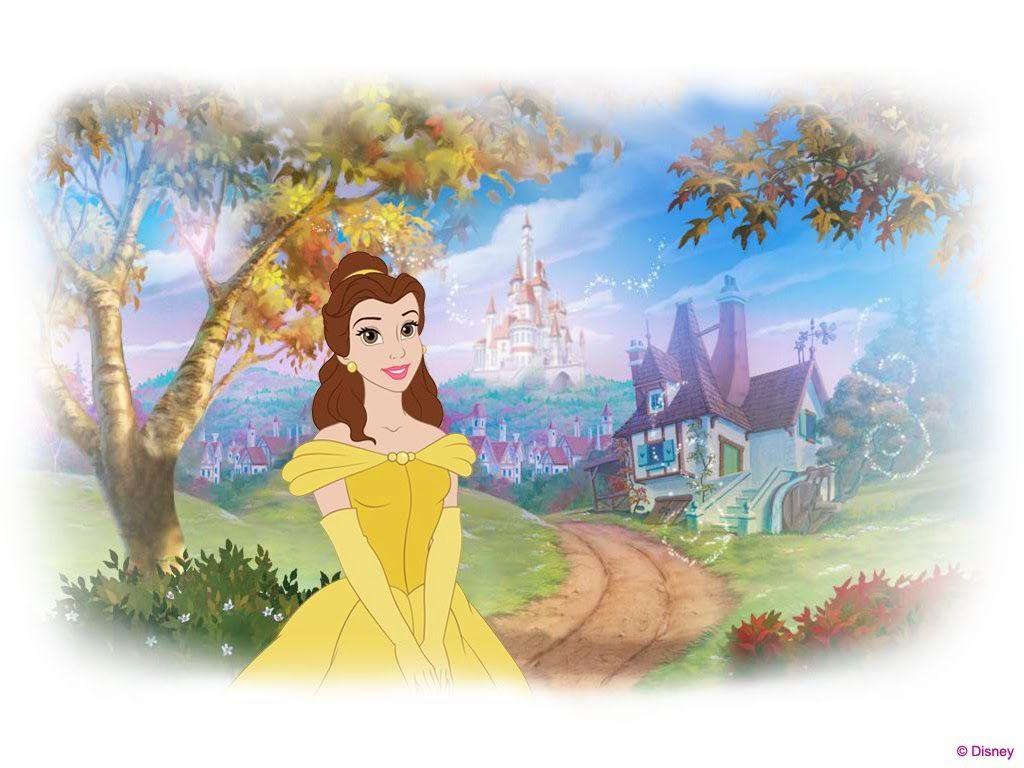 Hình nền máy tính miễn phí 1024x768: Hình nền Disney Princess Belle