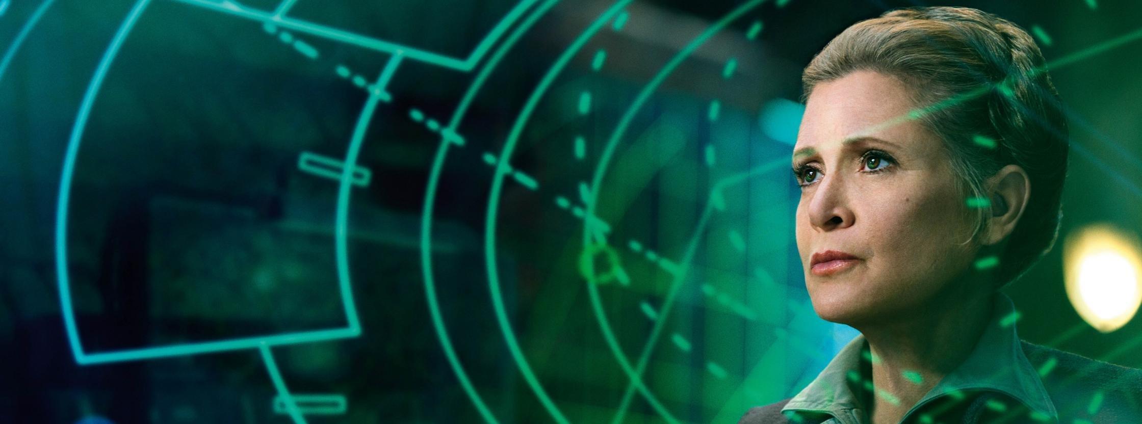 2240x832 Dual monitor Princess Leia wallpaper, HD background