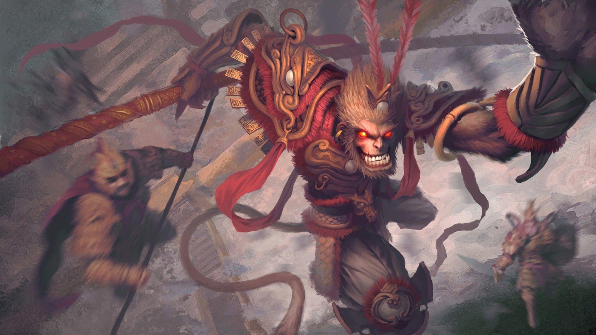 1920x1080 Heavenly Havoc Artwork Palace Wukong Monkey King Wallpaper