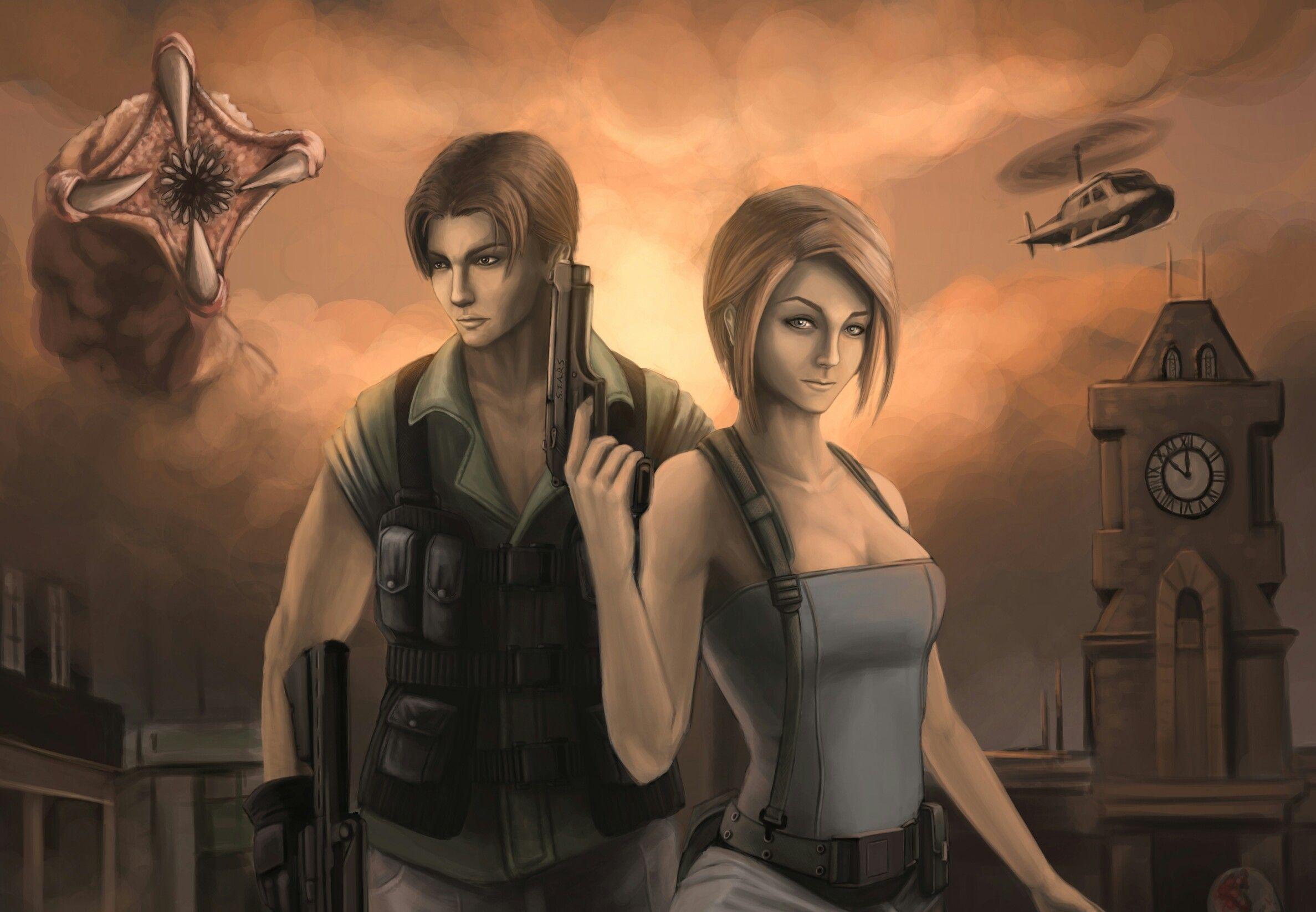 2375x1647 image Resident Evil 3 jill valentine Carlos Oliveira Girls vdeo