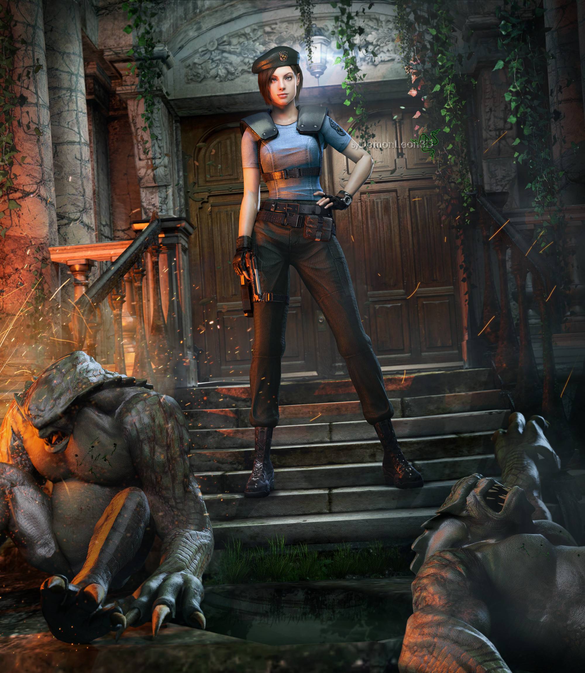 2000x2300 Resident Evil Jill Valentine Wallpaper