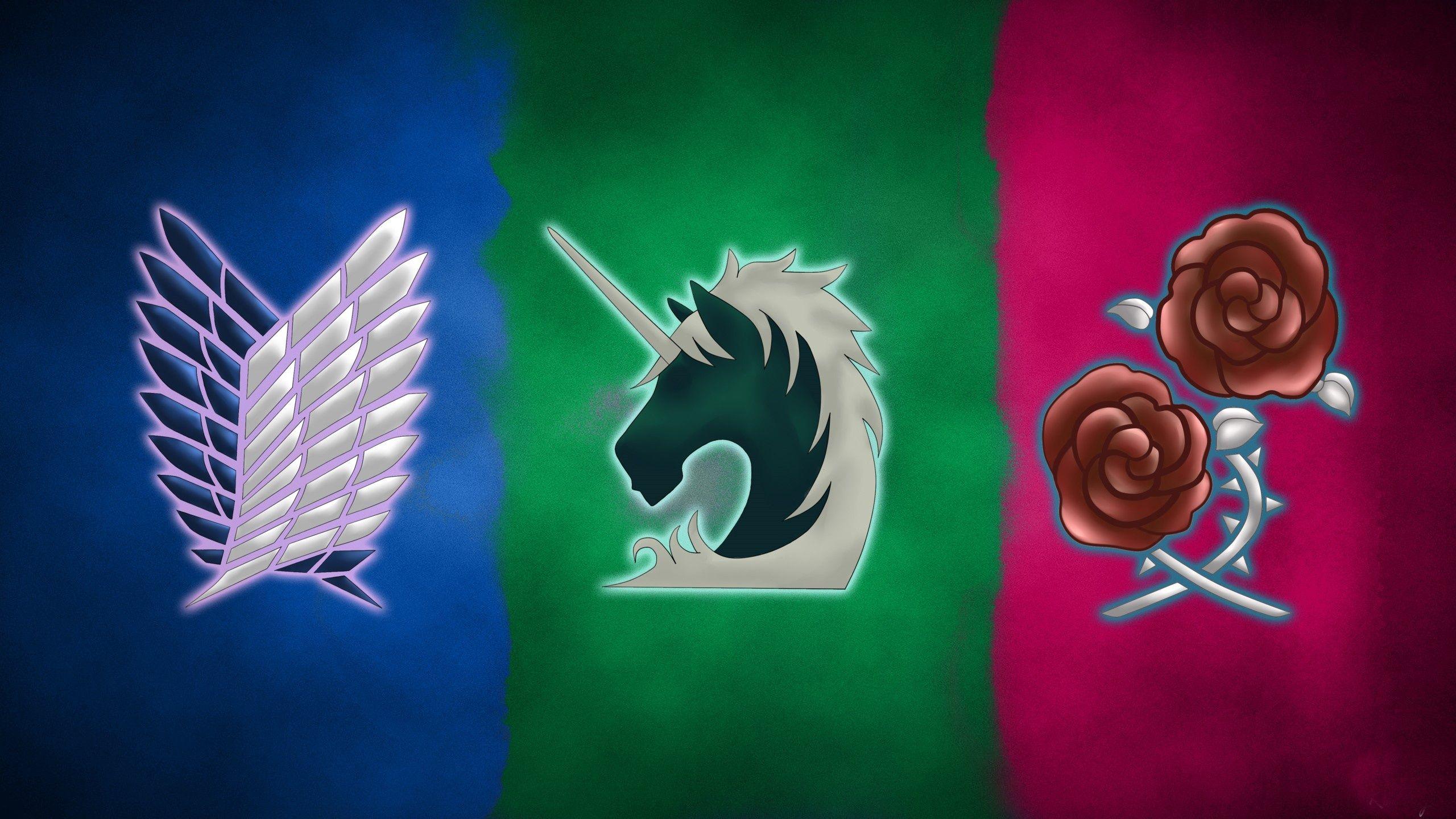 2560x1440 Anime, Attack on Titan. Flower. Scouting Legion Wallpaper