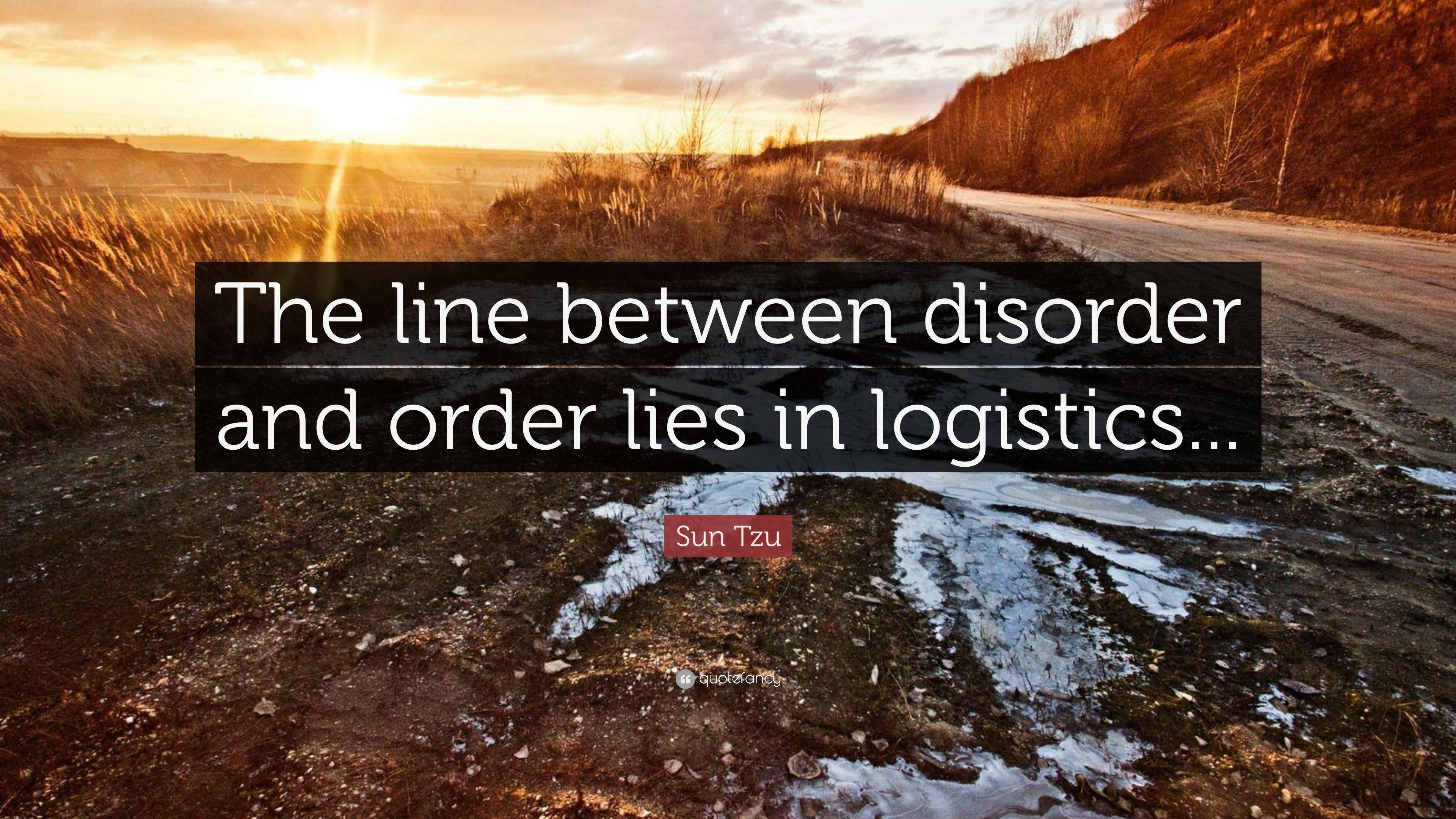3840x2160 Sun Tzu Quote: “The line between disorder and order lies