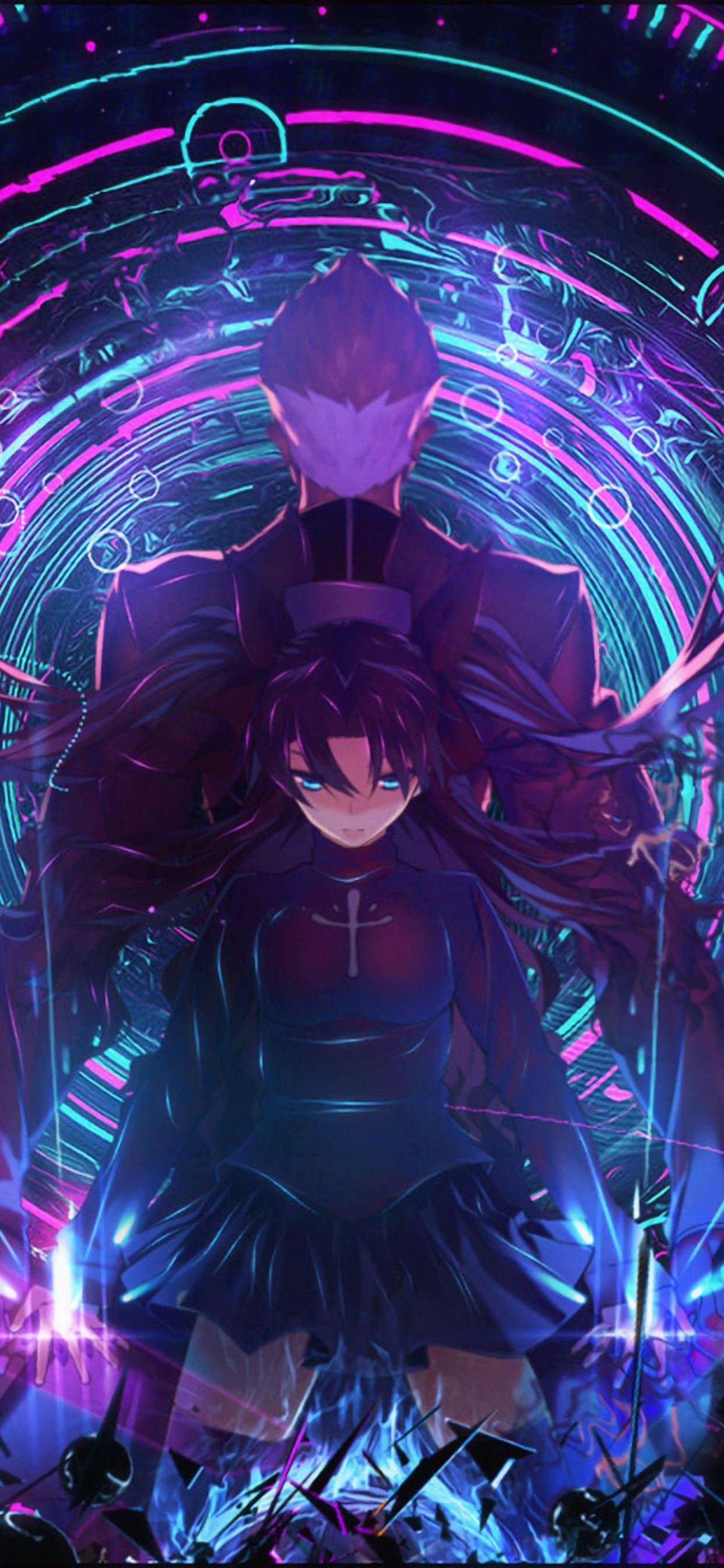 1242x2688 Archer Fate Stay Night Rin Tohsaka iPhone XS MAX