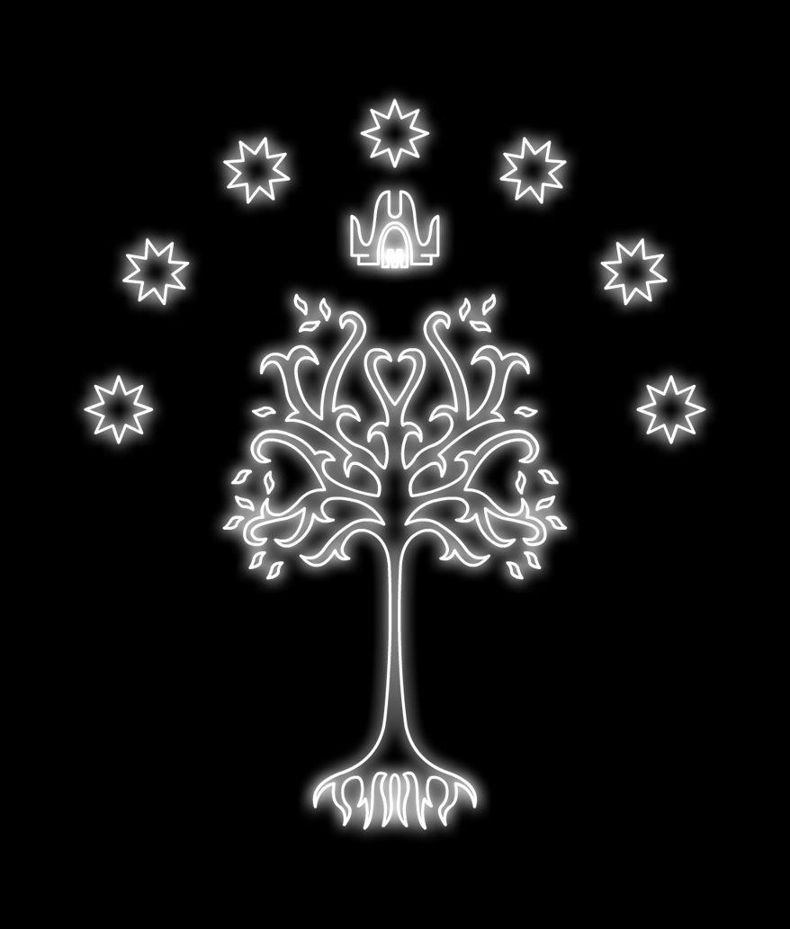 878x1033 Tree Of Gondor Wallpaper, 0.13 Mb