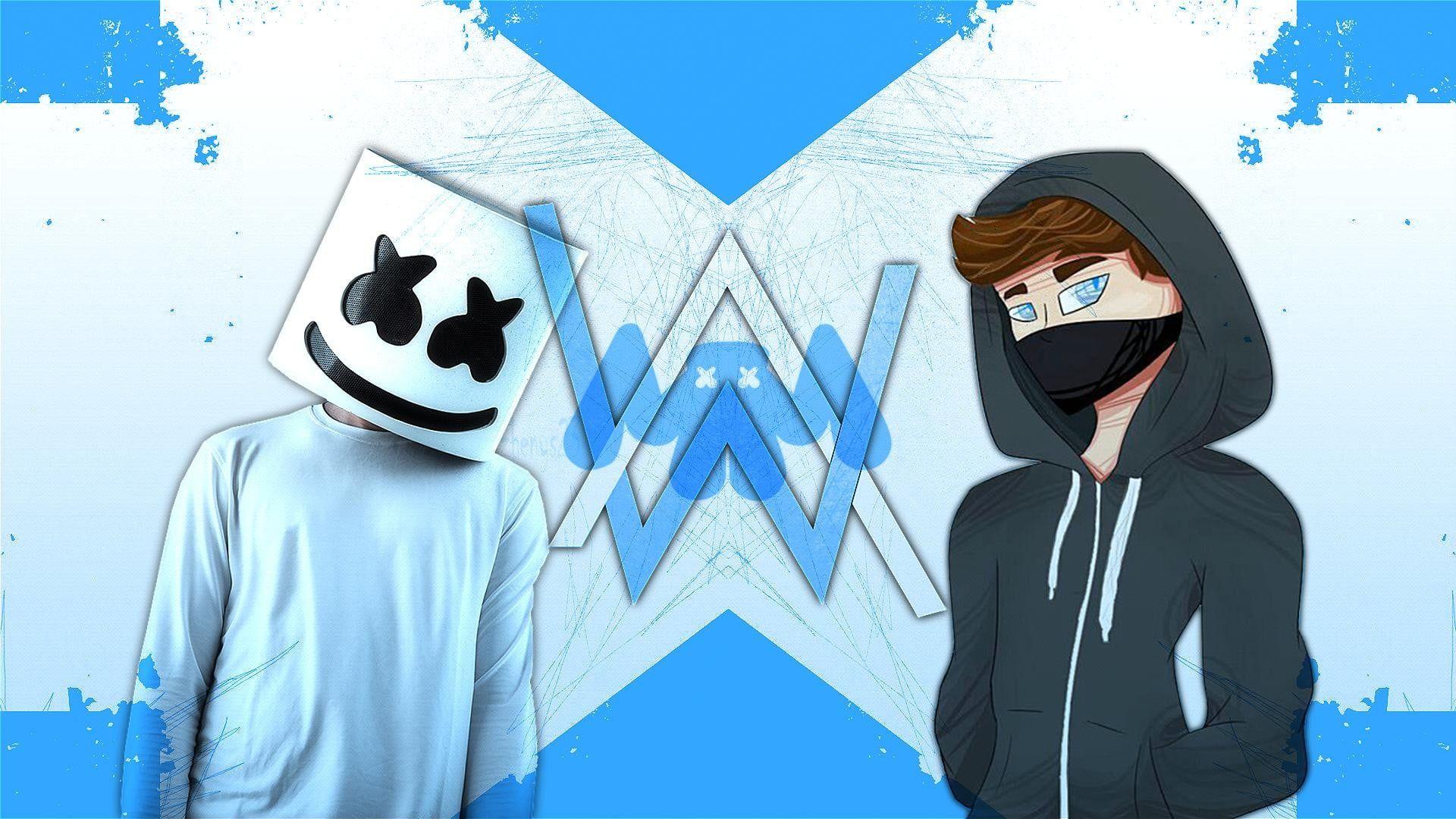1920x1080 Marshmello artist, Alan Walker, Marshmello HD wallpaper