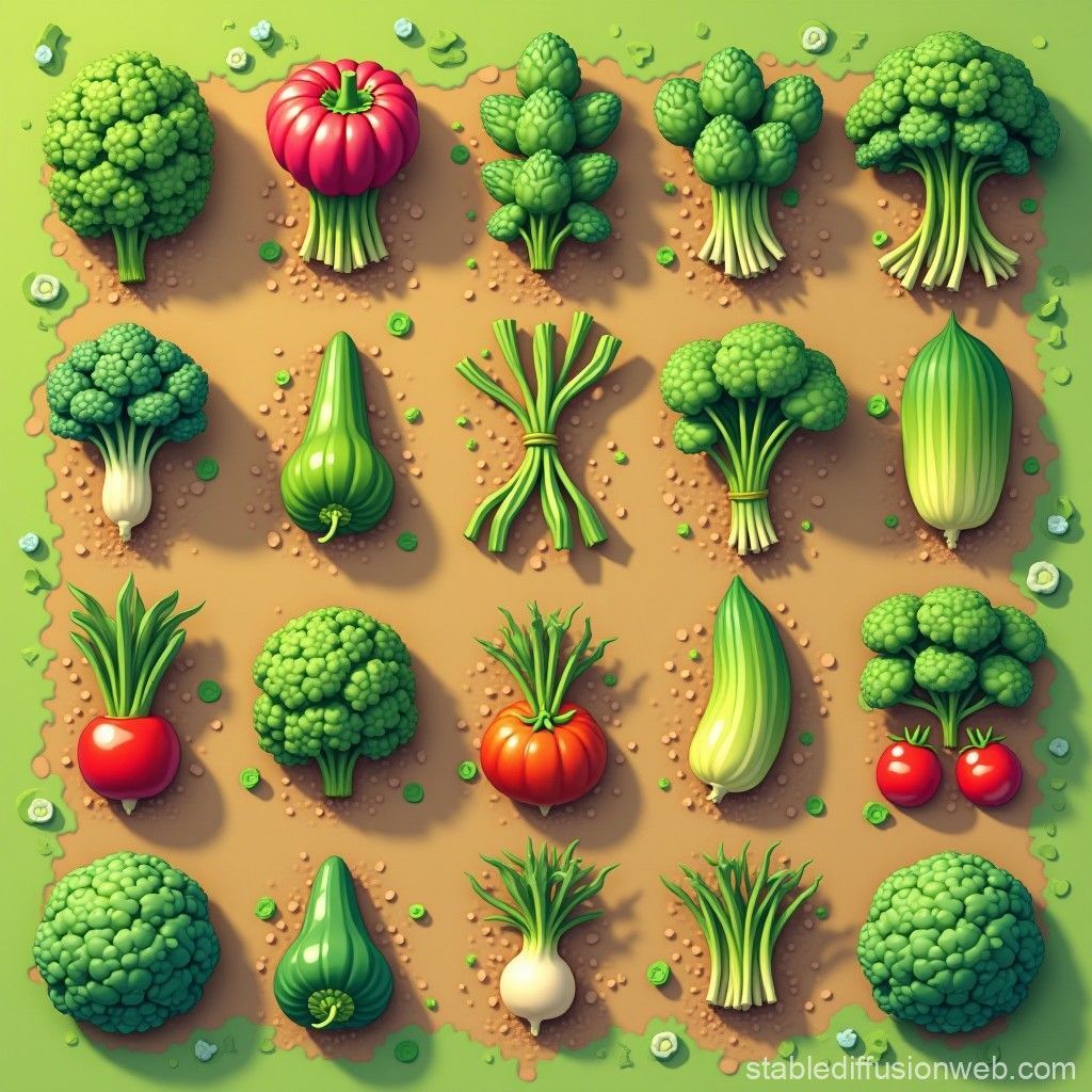 1024x1024 vegetable patch Prompts. Stable