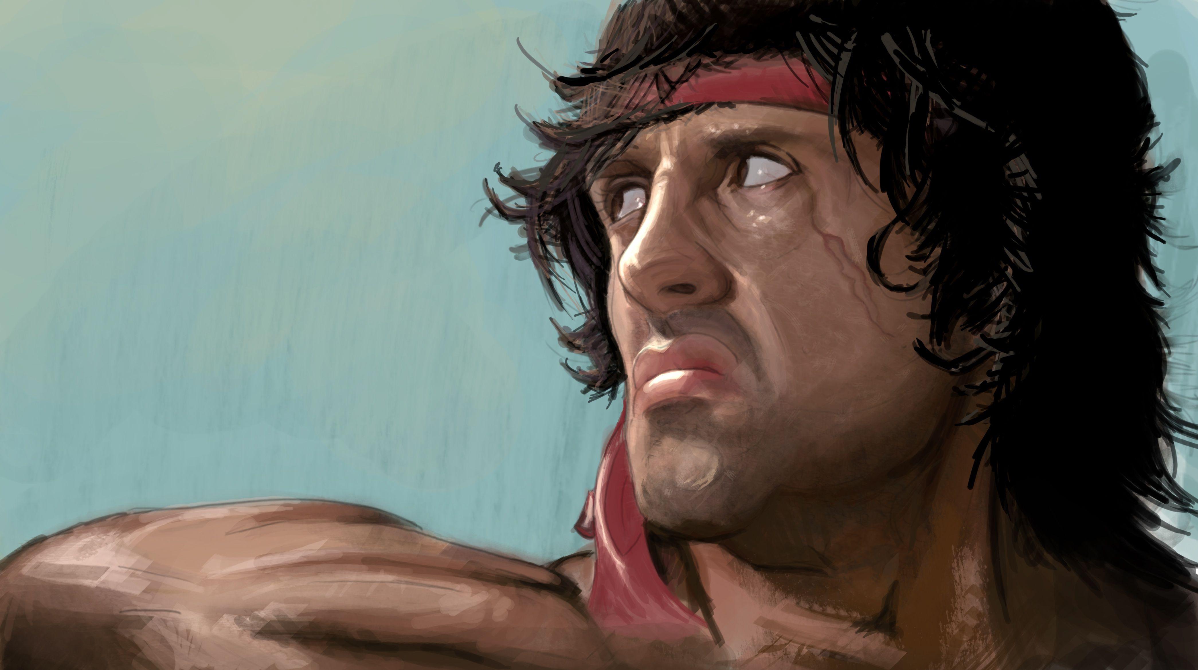 4180x2340 Rambo Sylvester Stallone Artwork 4k, HD Movies, 4k