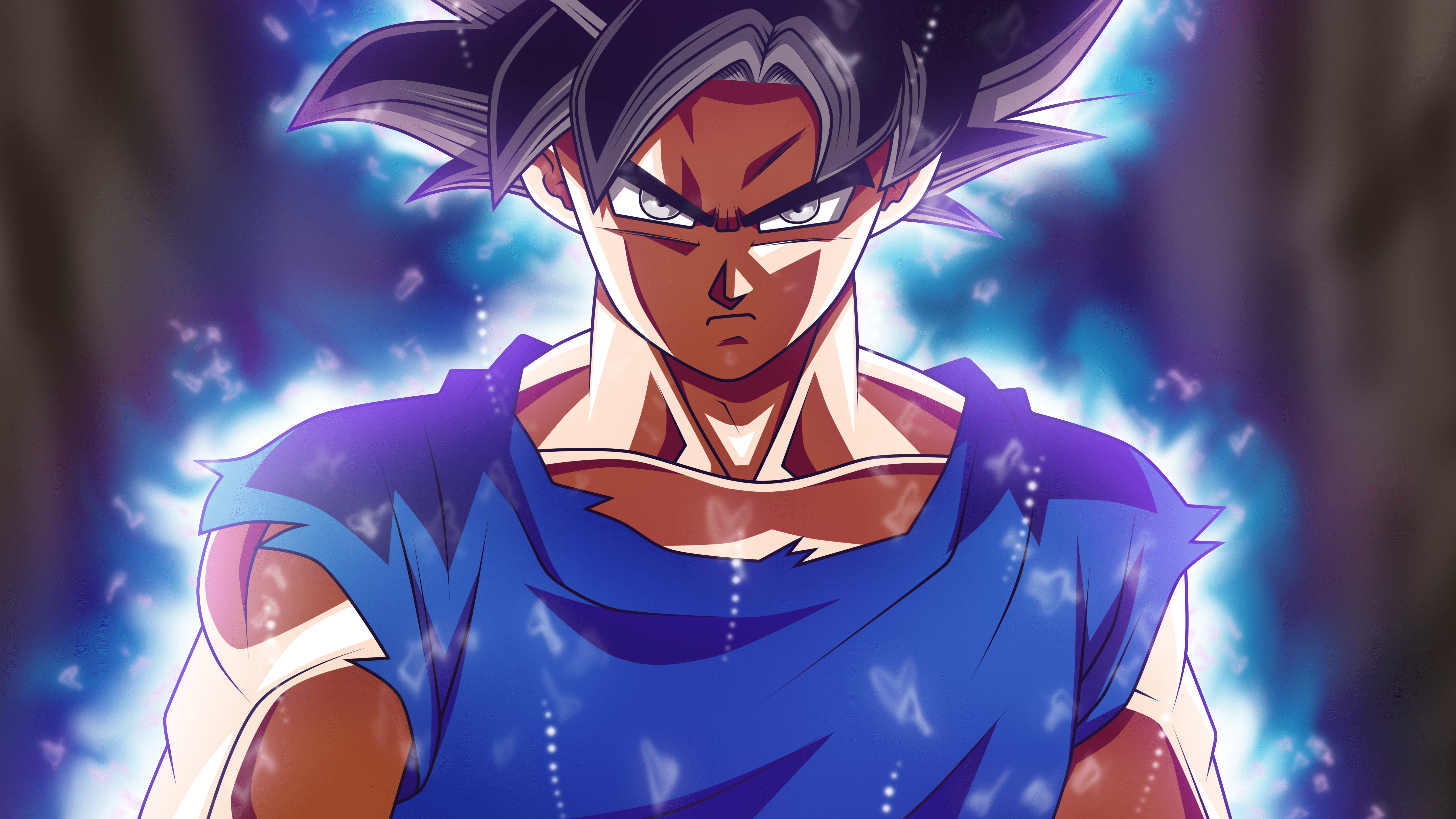 5760x3240 #Son Goku, #Ultra Instinct Goku, Hình nền. Phim hoạt hình