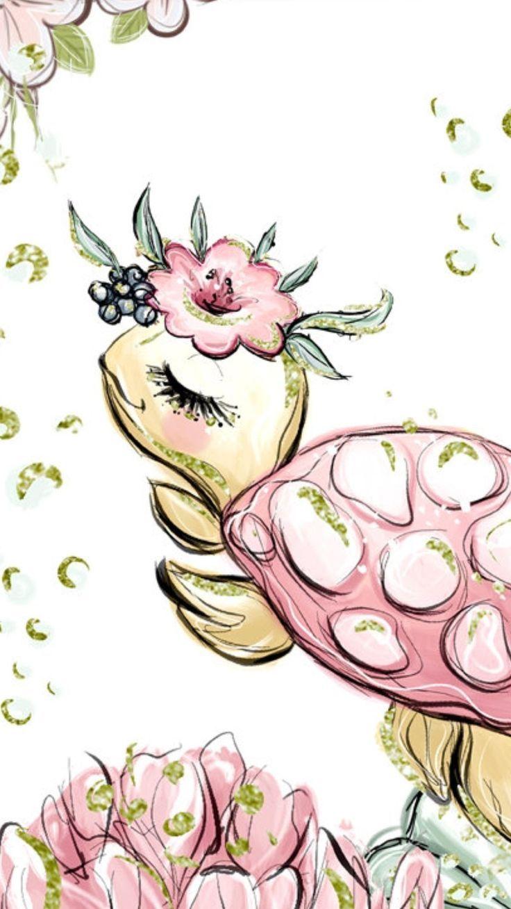736x1308 turtle wallpaper. Turtle art, Art, Cute wallpaper