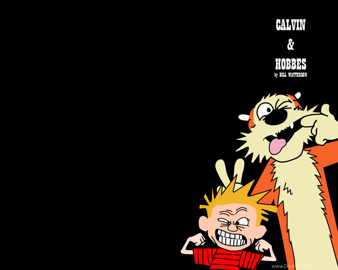 1280x1024 Calvin And Hobbes HD Cartoon Wallpaper Desktop Background