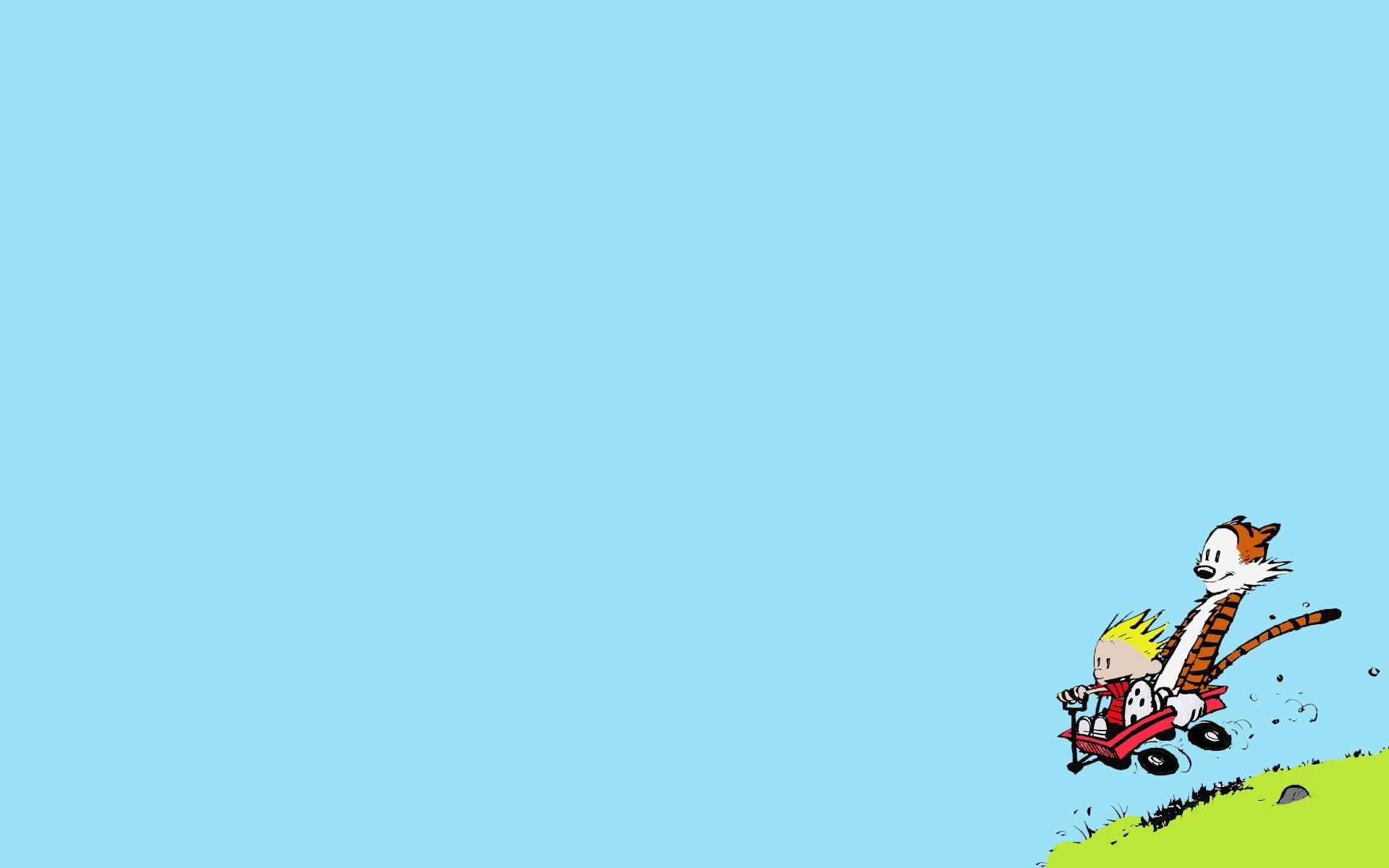 1920x1200 Anime character illustration, Calvin and Hobbes HD wallpaper