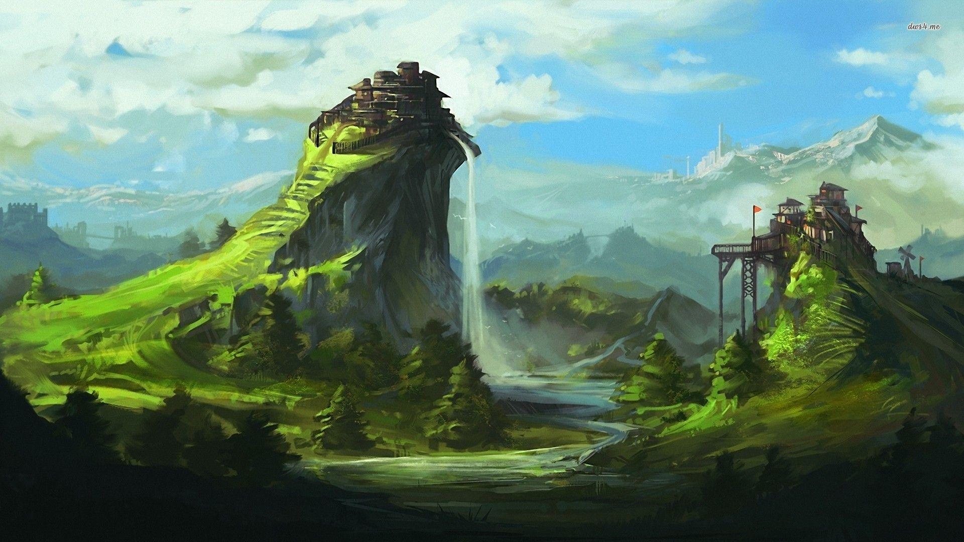 1920x1080 Guild Wars 2 landscape wallpaper wallpaper