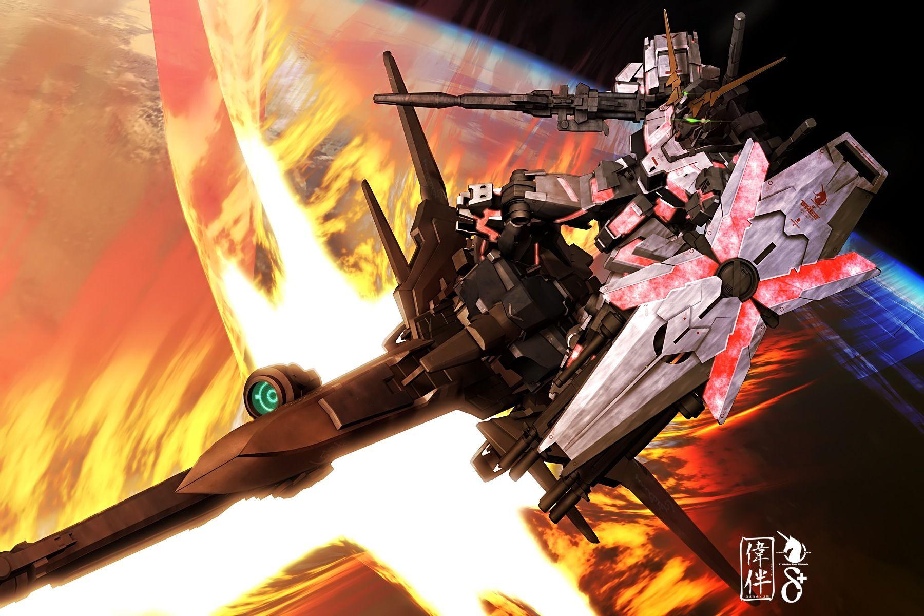 1800x1200 Gundam Unicorn Unicorn Banshee, HD Wallpaper