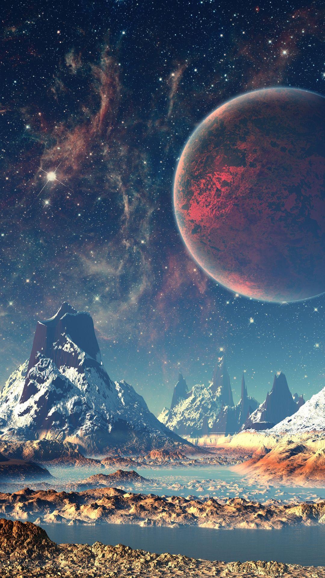 1080x1920 Scifi Landscape iPhone Wallpaper HD