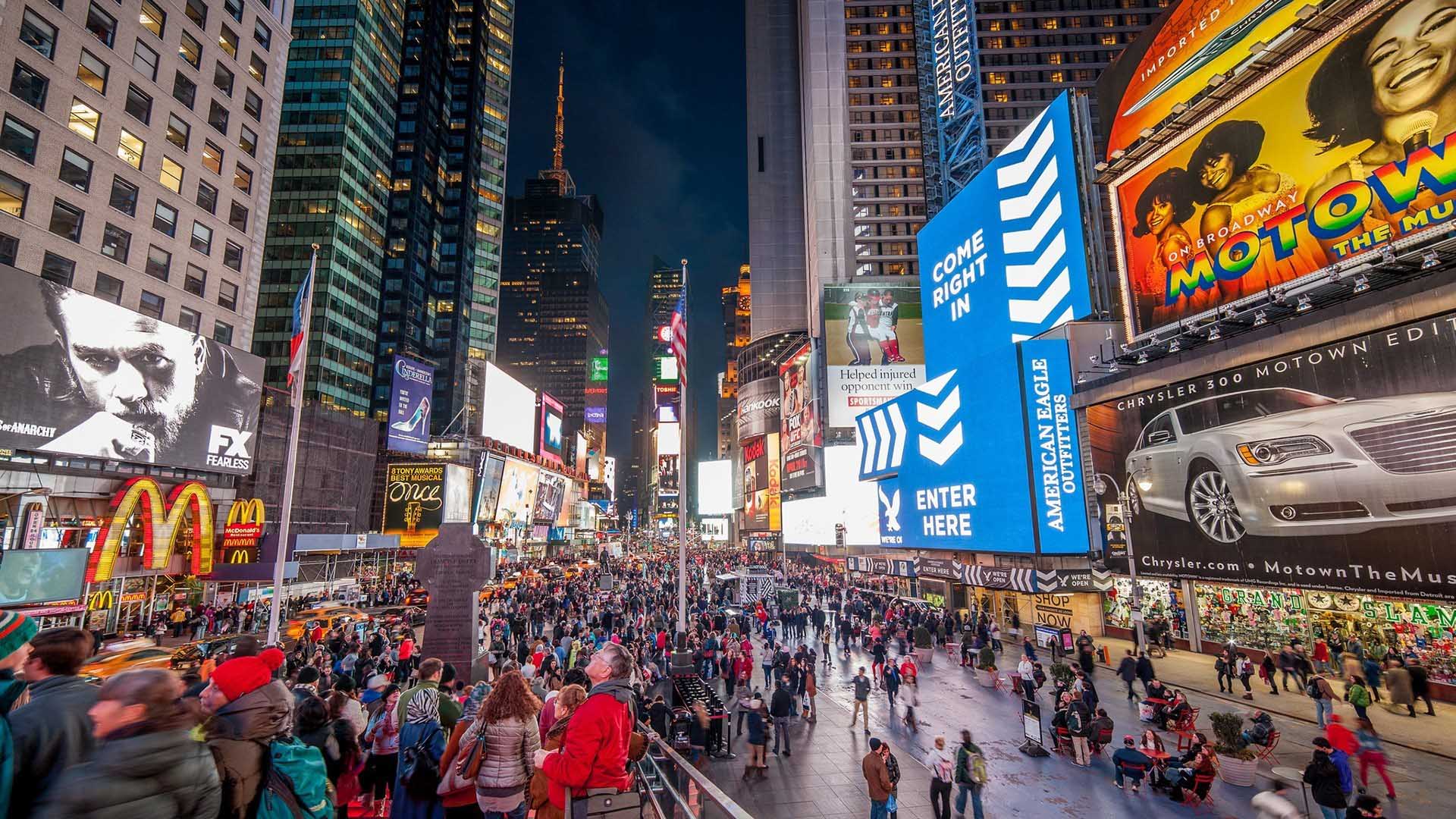 1920x1080 Times Square HD Wallpaper