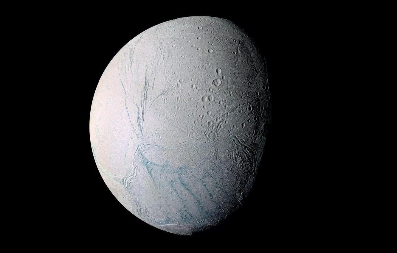 1332x850 Wallpaper planet, Enceladus, Solar System, Saturn's moon