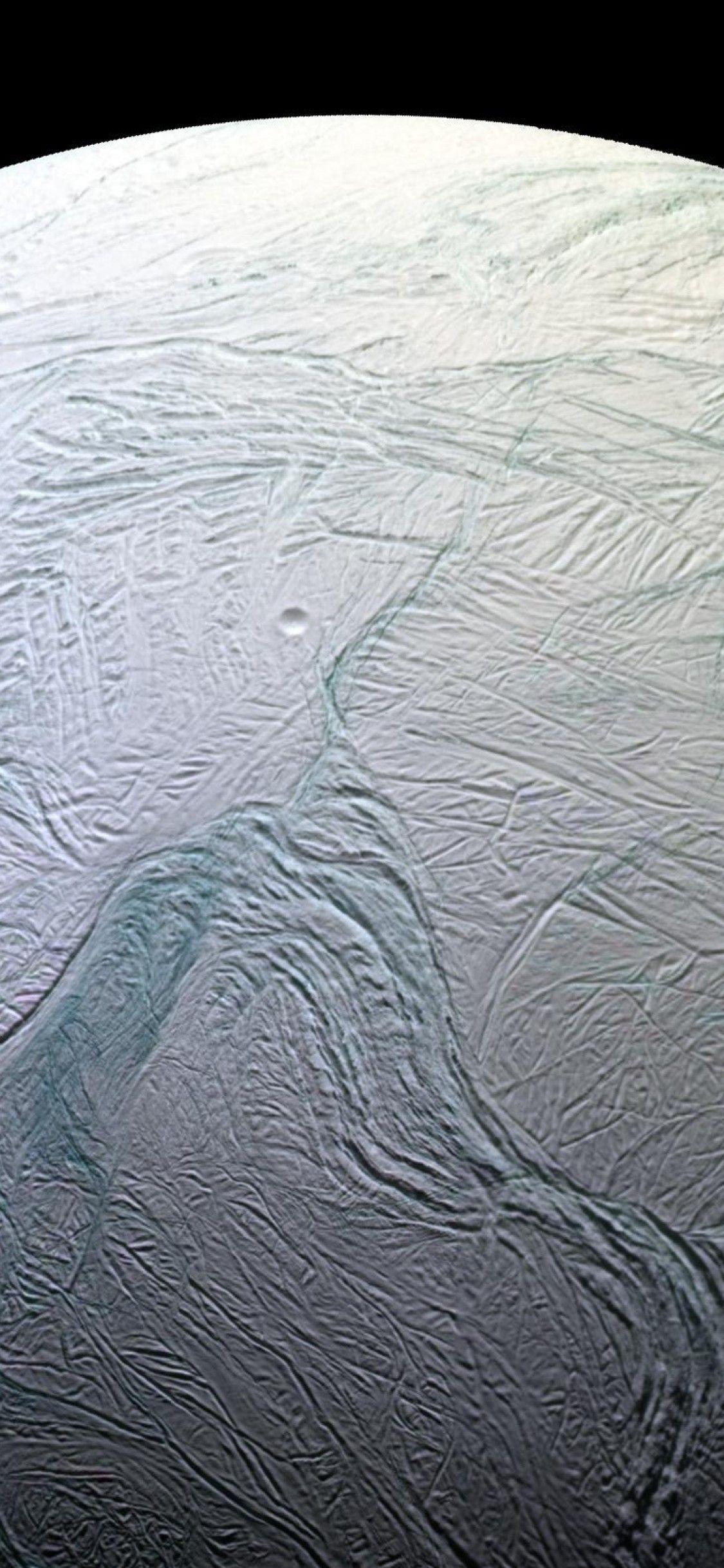 1125x2436 Download 1125x2436 Saturn, Enceladus, Moon Of Saturn