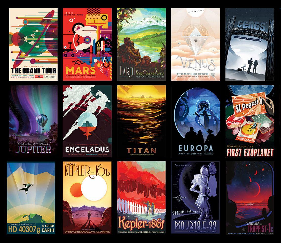 1138x986 Space Tourism Posters. NASA Solar System Exploration