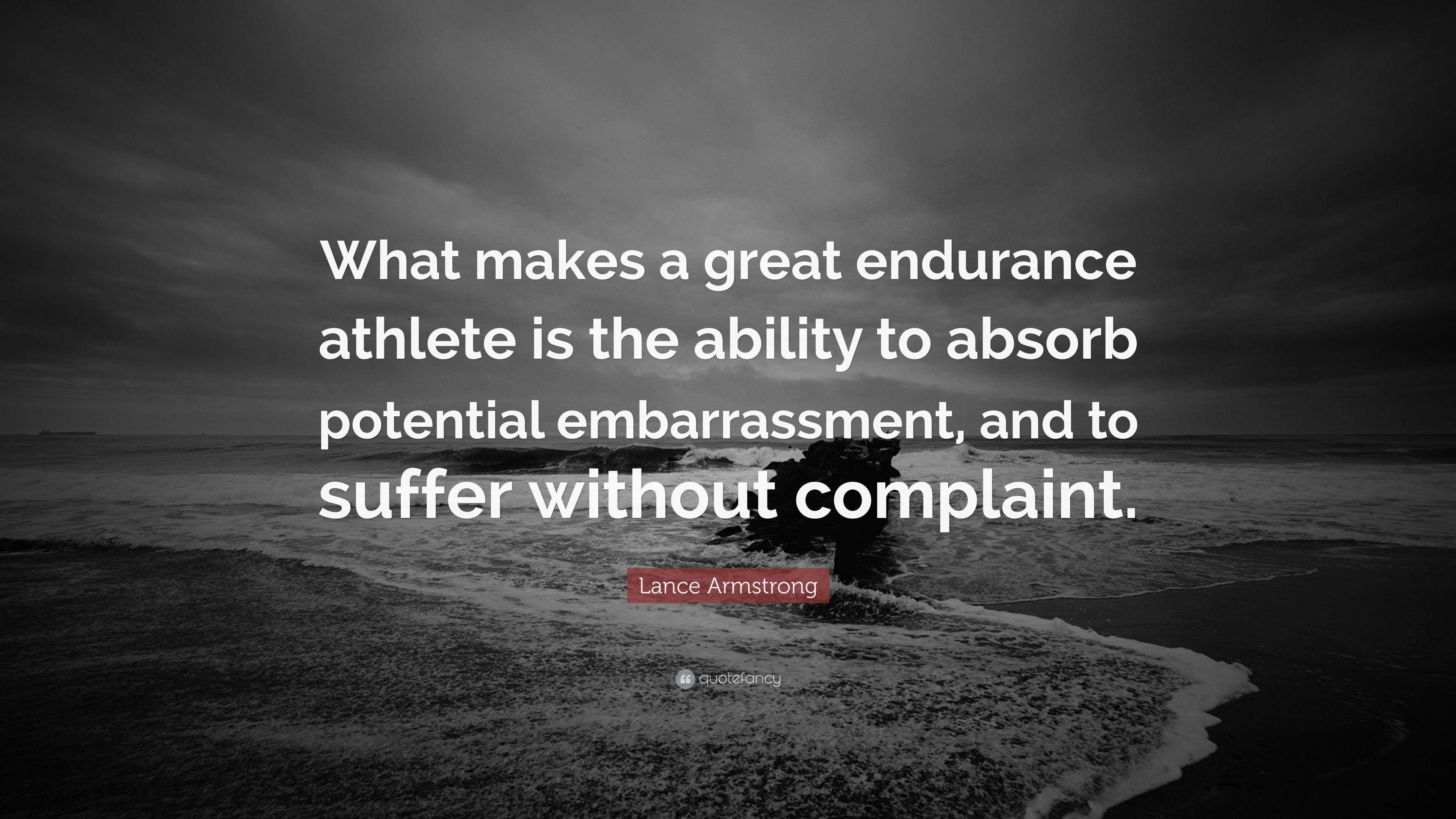 3840x2160 Lance Armstrong Quote: “What makes a great endurance athlete