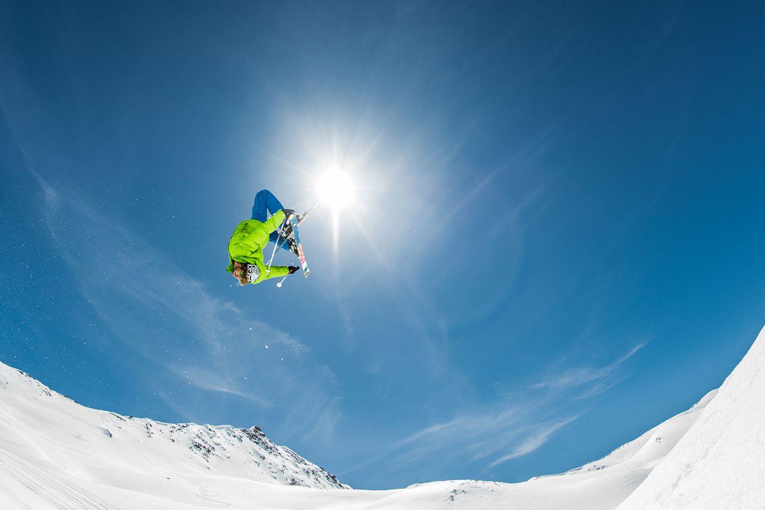 1500x1000 Photo Wallpaper Backflip Crossed Skis
