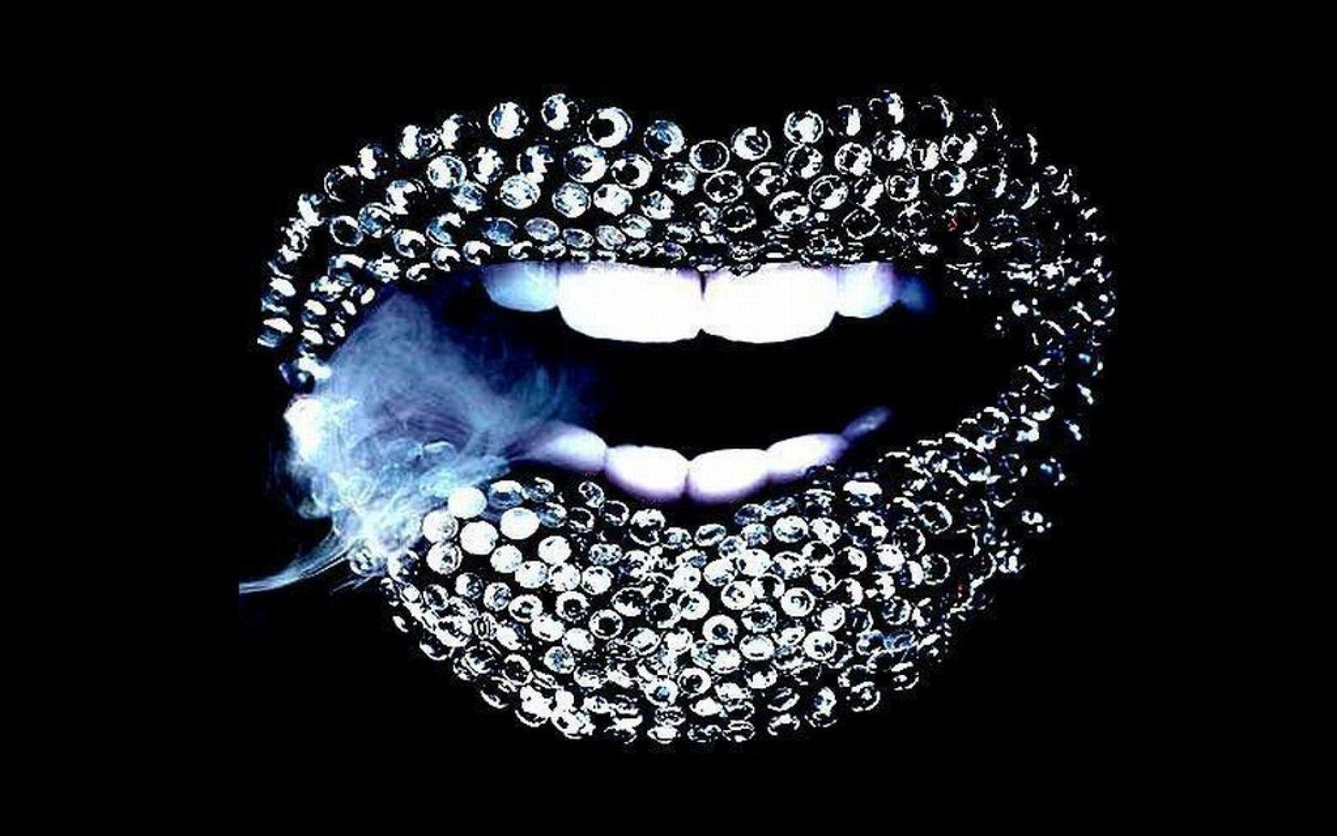 1920x1200 Diamond Lips wallpaper. Diamond Lips