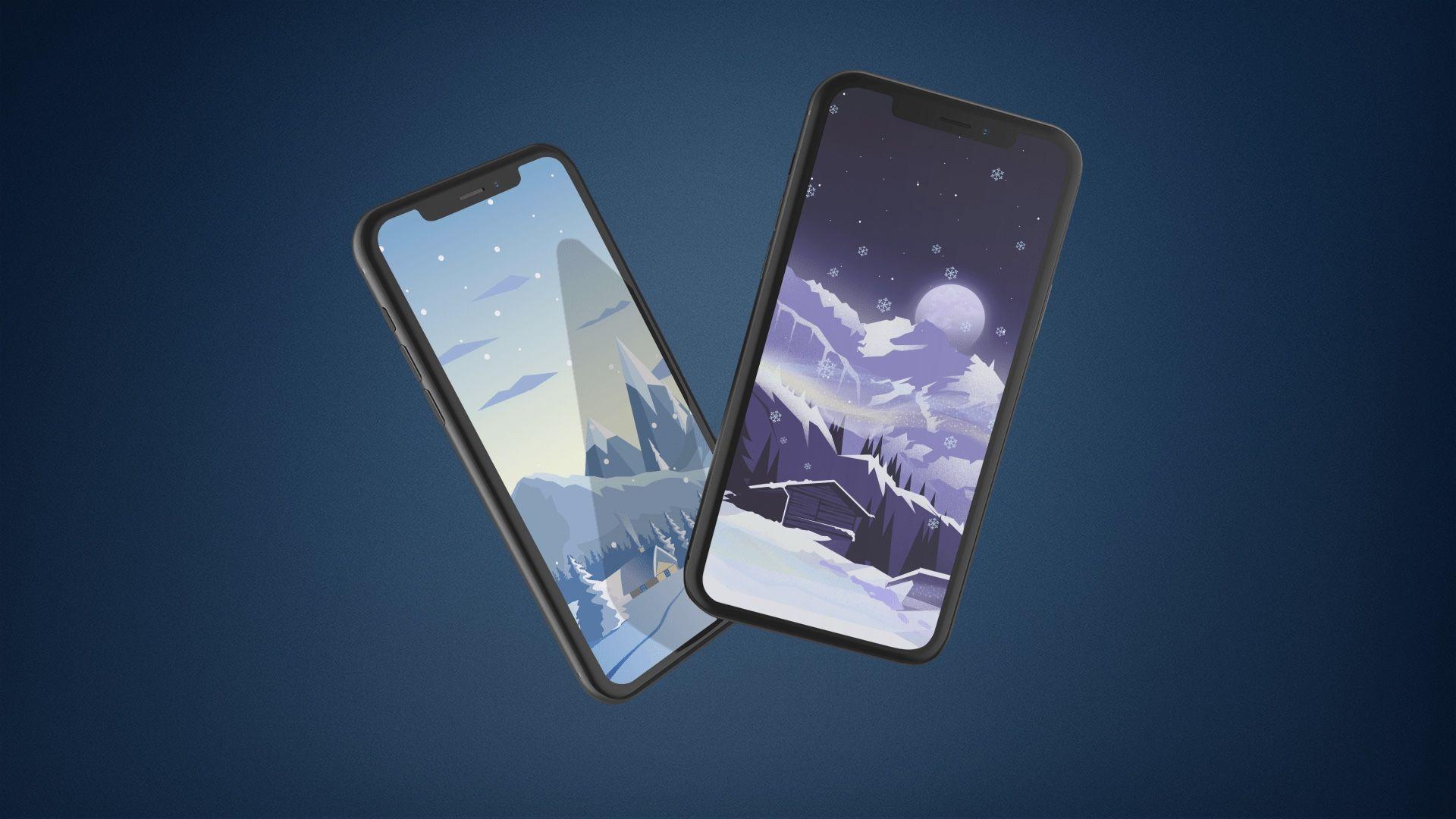 1920x1080 Snowy hình nền minh họa cho iPhone