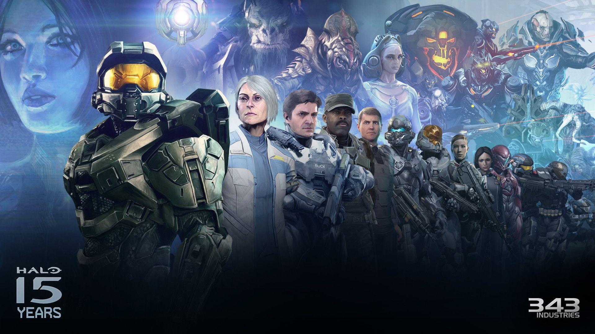 1920x1080 Halo 15th Anniversary Wallpaper