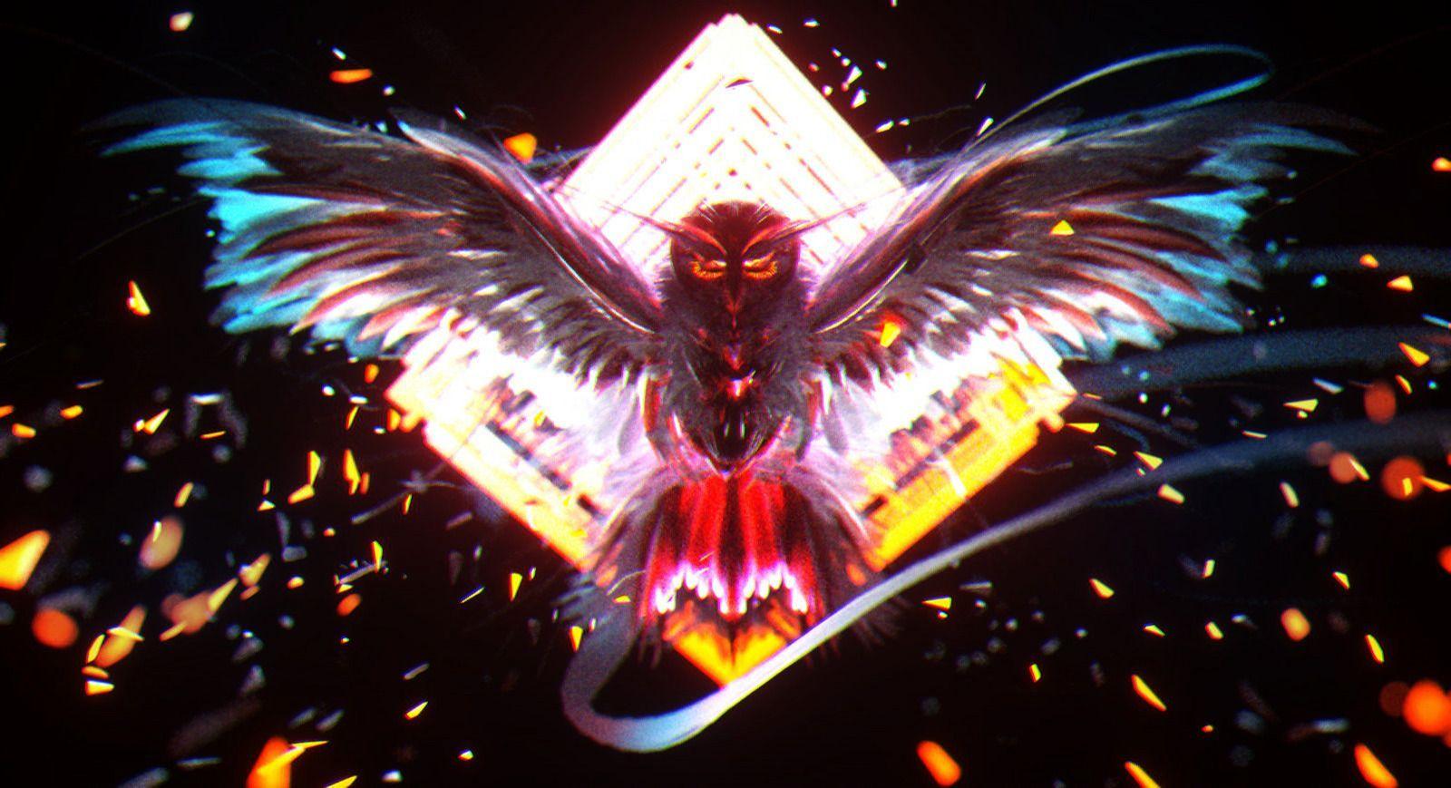 1600x869 Neon Lazer Owl Painted in Virtual Reality, VR Art, Tilt Brush, Animal, Vapor Wave, Concept Art. Virtual reality art, Painting wallpaper, Owl wallpaper