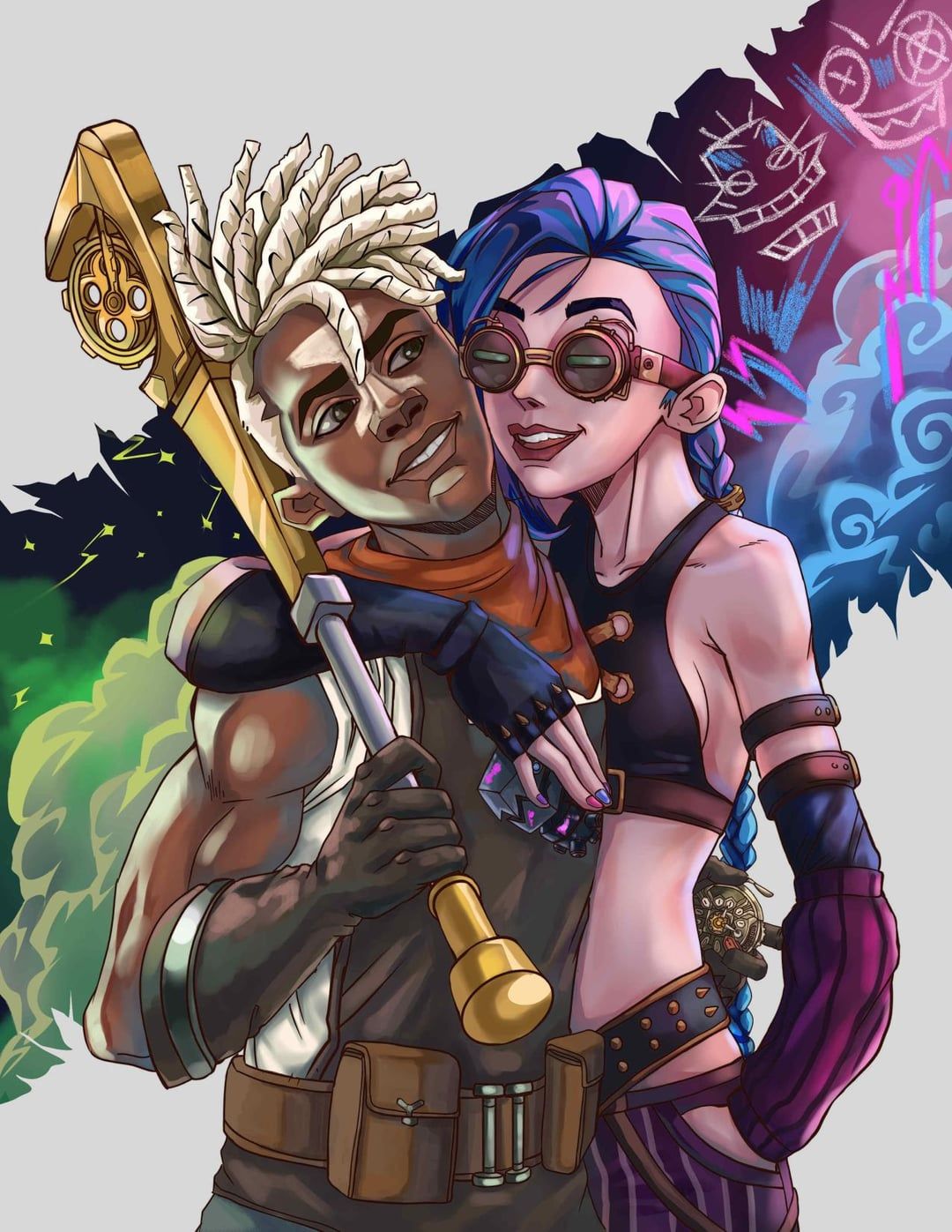 Ekko and Jinx Wallpapers - Top Free Ekko and Jinx Backgrounds