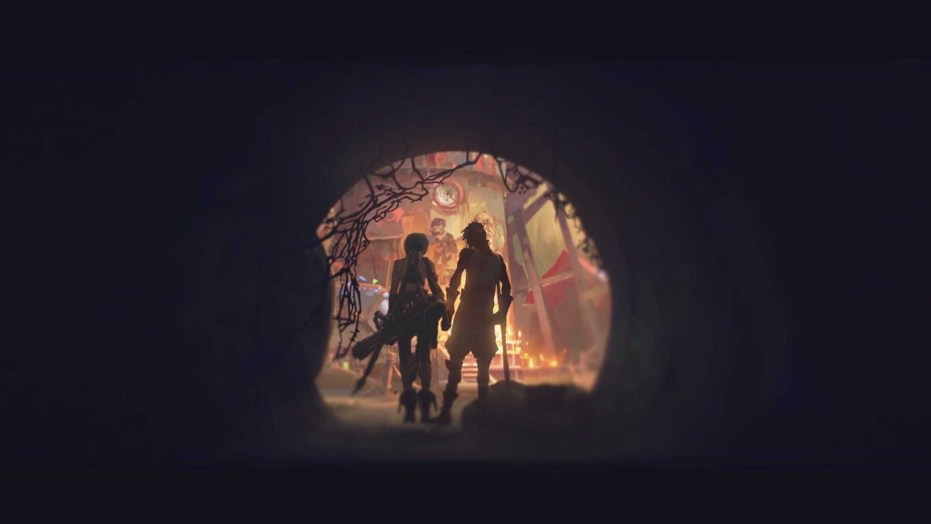 1920x1080 Arcane #Ekko #Jinx #TimeBomb Happy