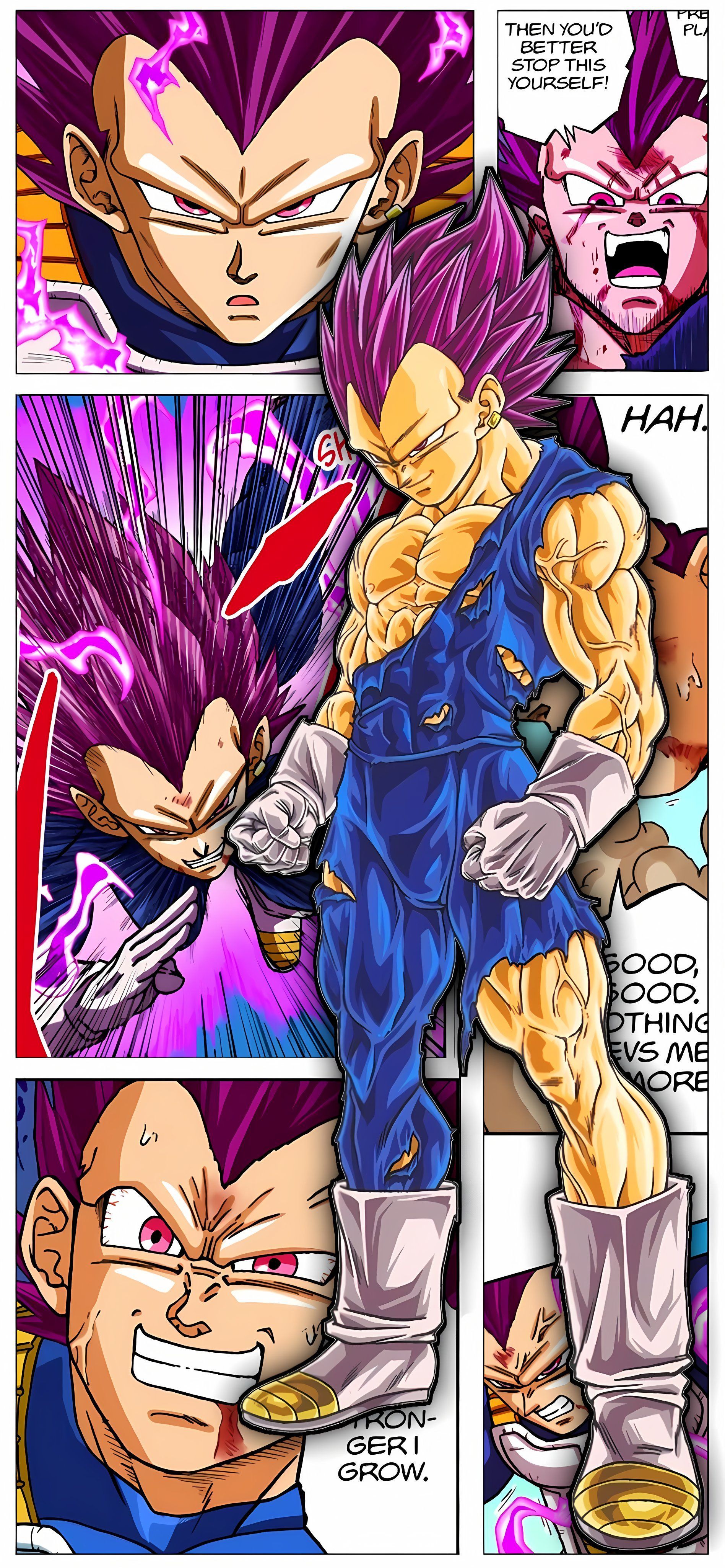 1896x4096 Ultra Ego Vegeta Manga Phone Wallpaper