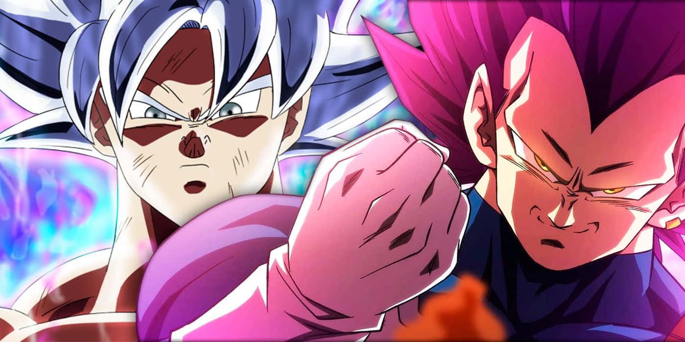 1400x700 Vegeta Ultra Ego With Goku Wallpaper