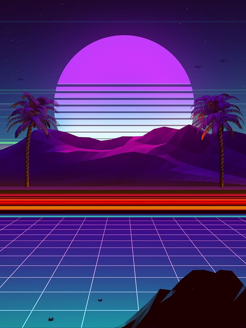 850x1133 Synthwave And Retrowave Resolution