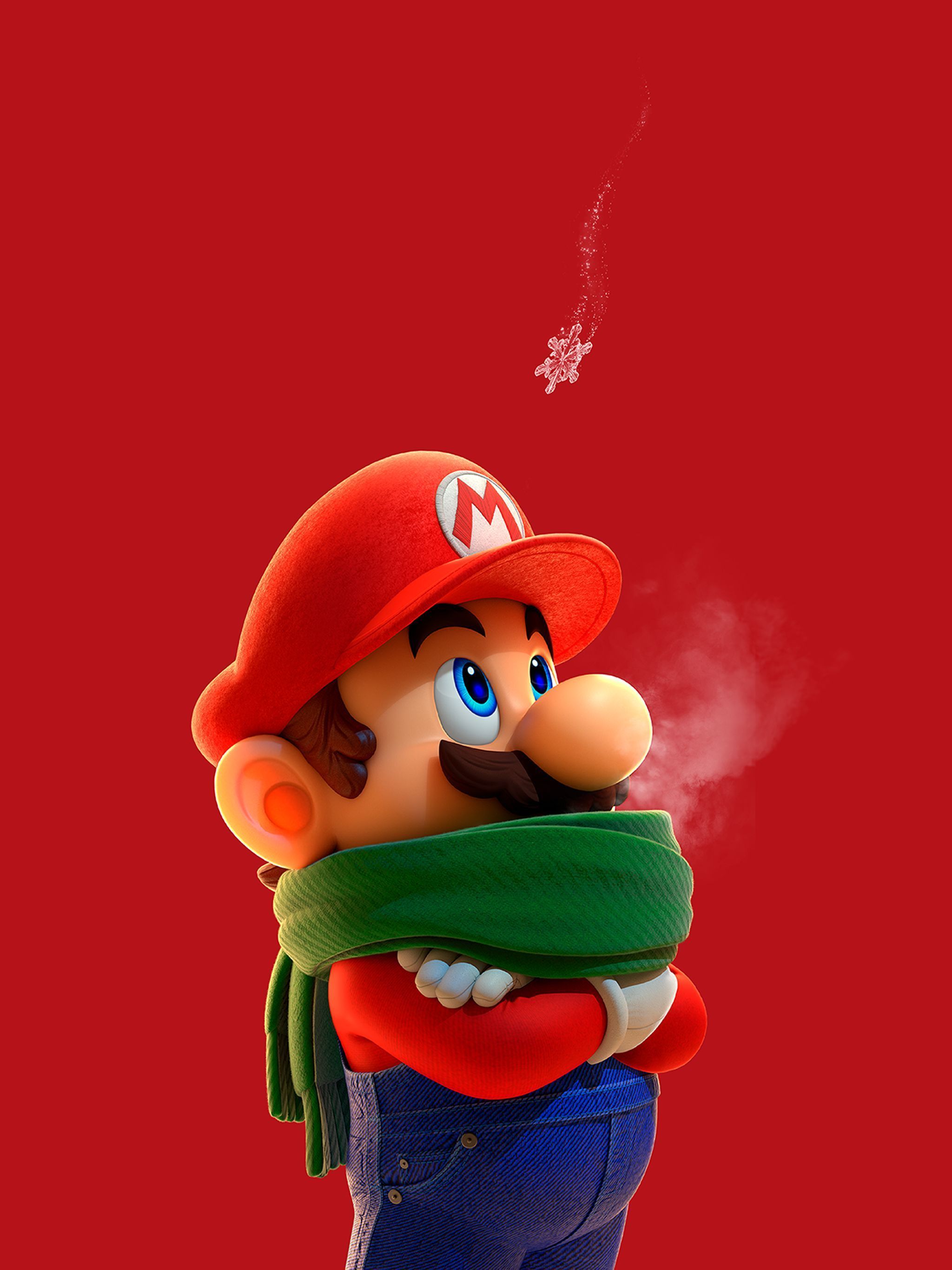 2048x2732 Mario Scarf Wallpaper with Monocle