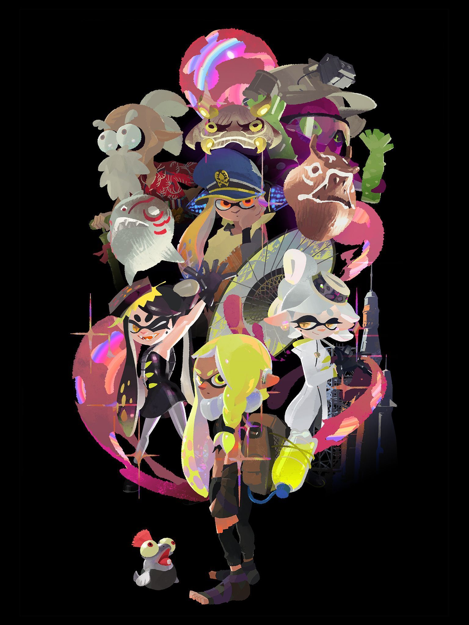 1536x2048 Splatoon 3 Artwork Wallpaper